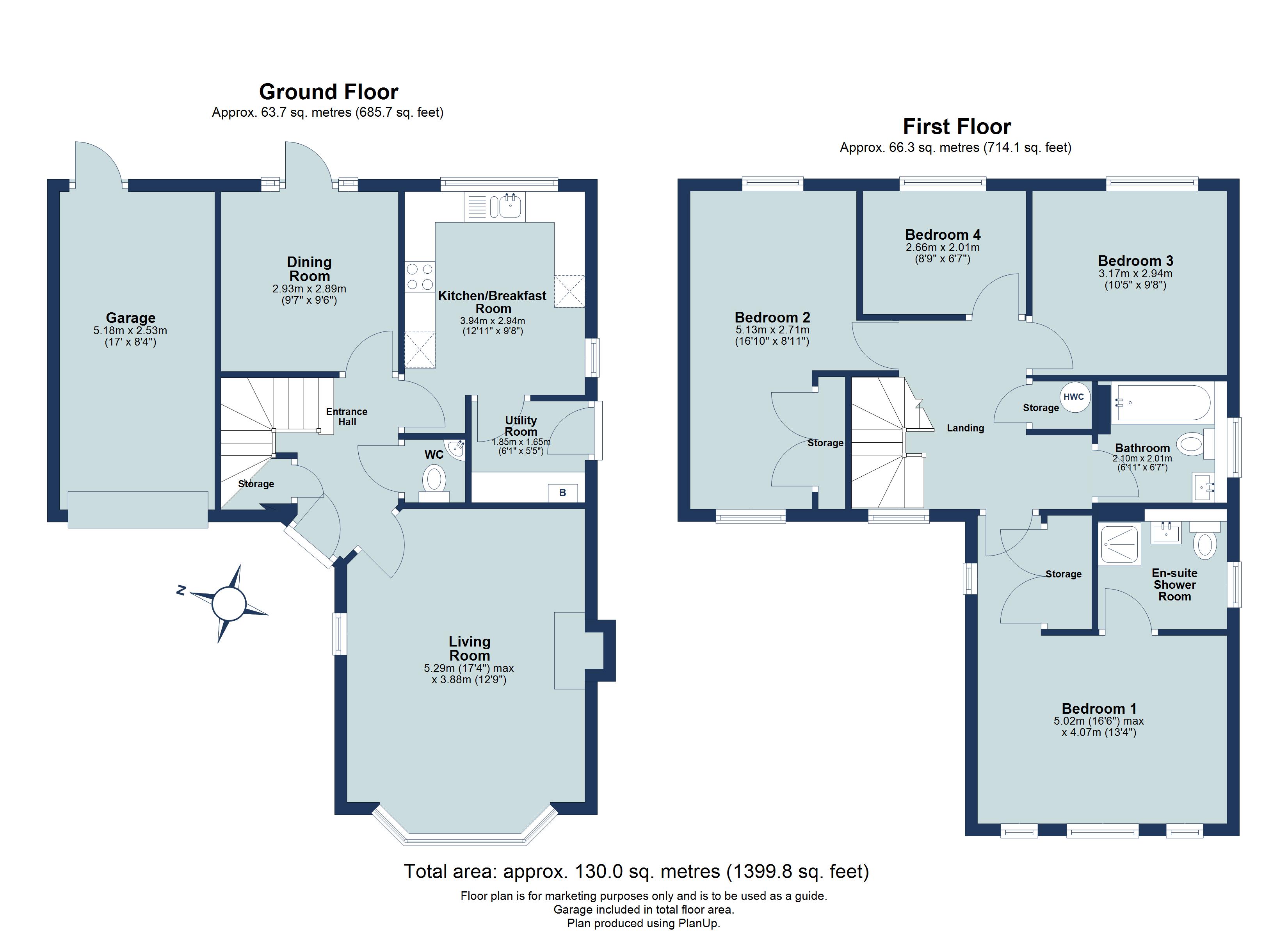 4 bed detached house for sale in Damson Way, St. Albans, Hertfordshire, AL4 - Property floorplan