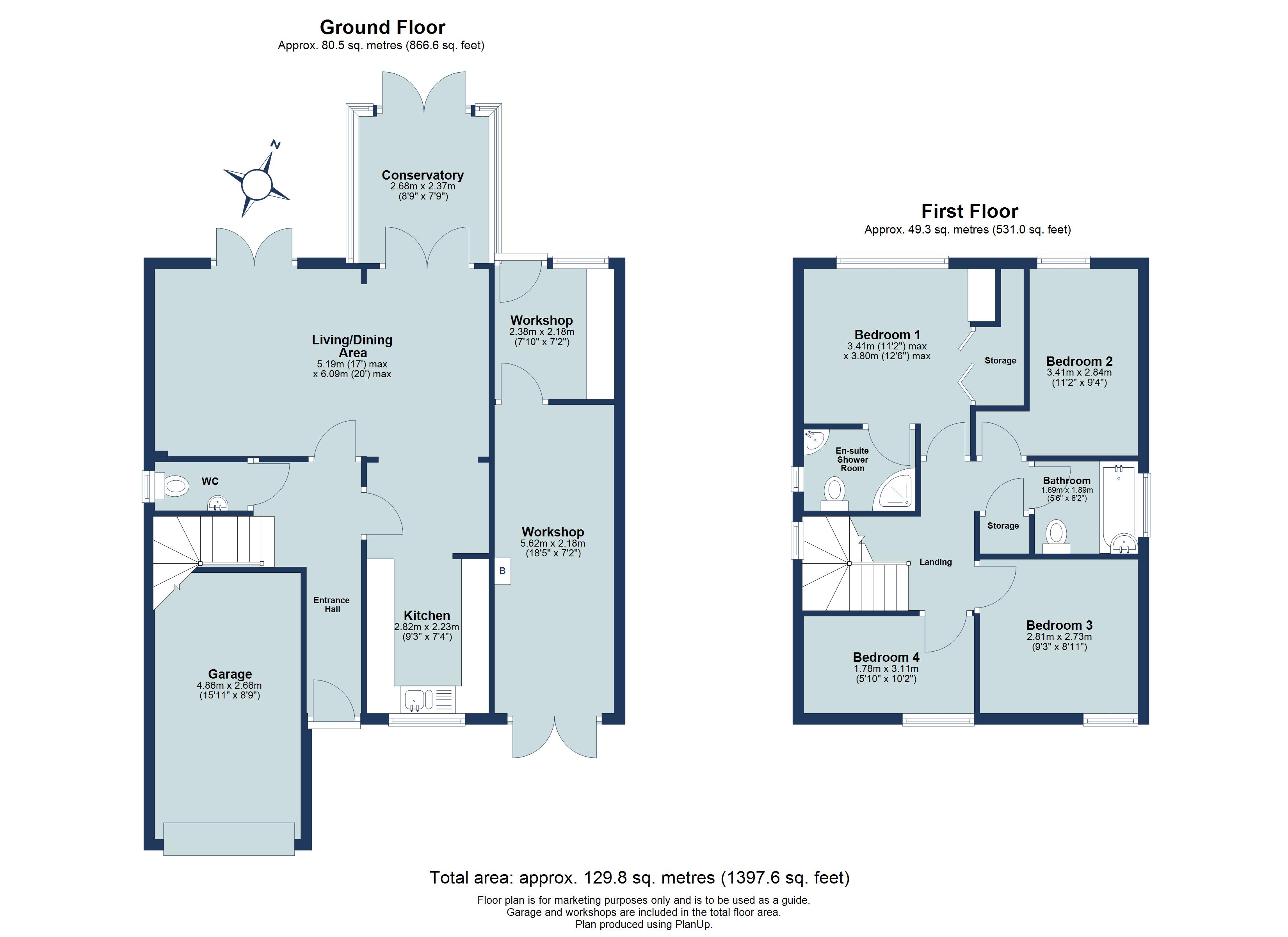 4 bed detached house for sale in Hardwicke Place, London Colney, St. Albans, Hertfordshire, AL2 - Property floorplan