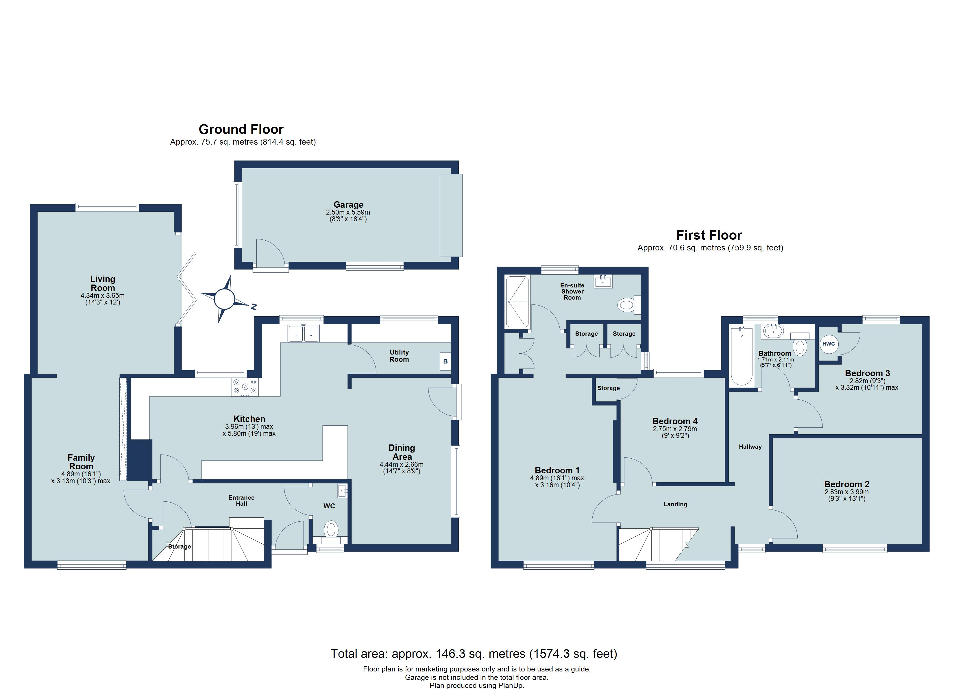 4 bed semi-detached house for sale in Woodland Drive, St. Albans, Hertfordshire, AL4 - Property floorplan