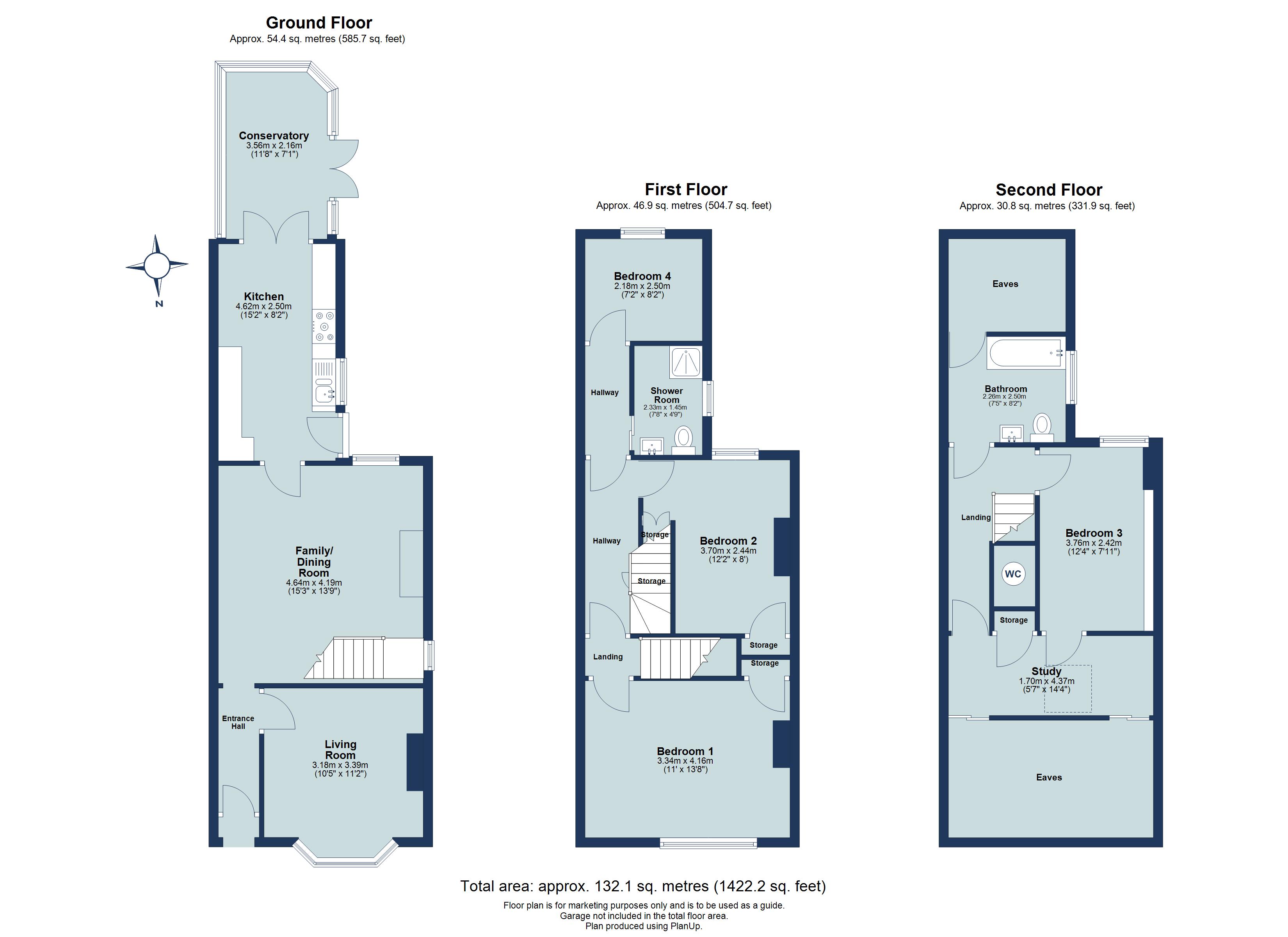4 bed end of terrace house for sale in Brampton Road, St. Albans, Hertfordshire, AL1 - Property floorplan
