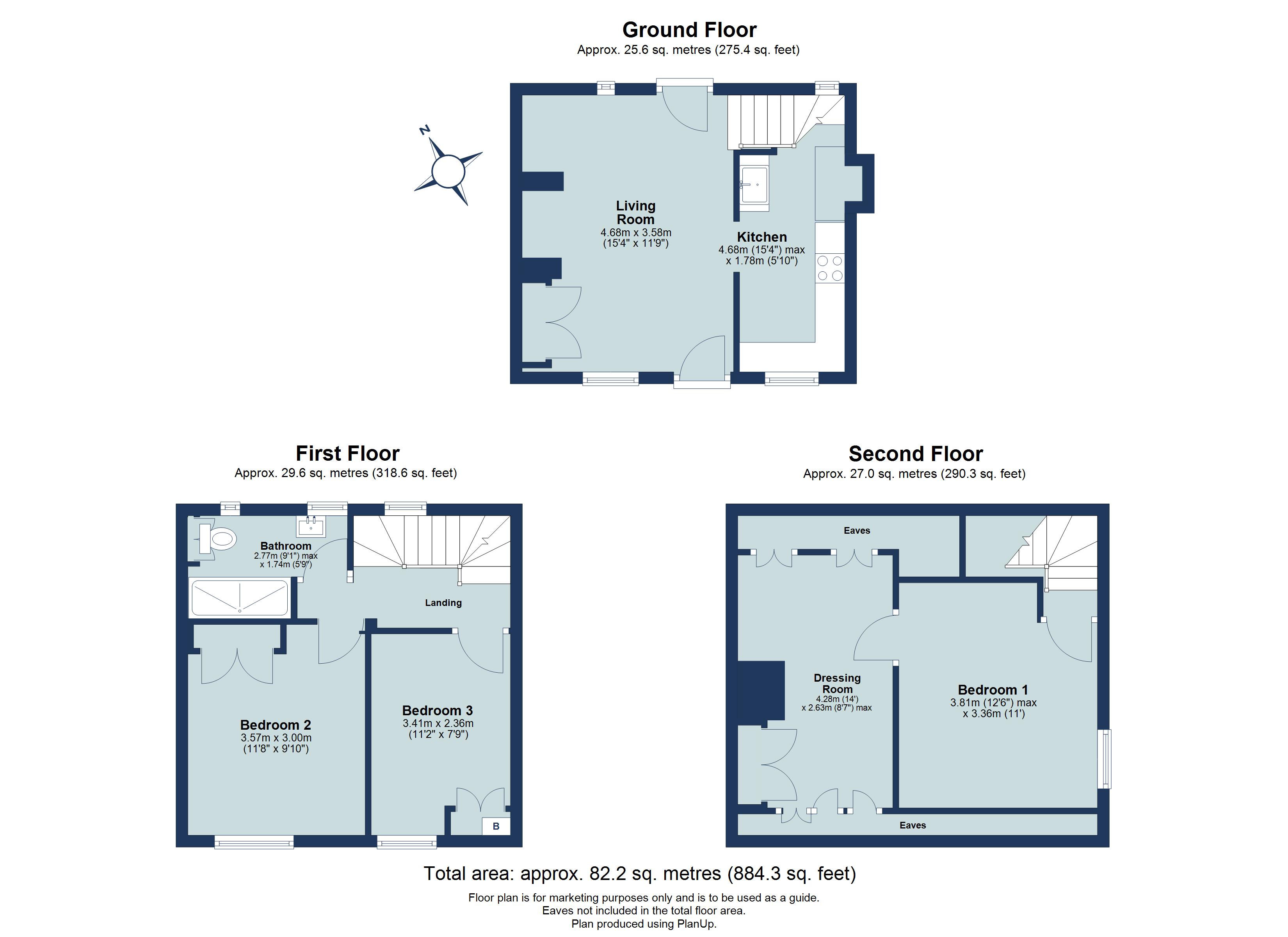 3 bed terraced house for sale in Sopwell Lane, St. Albans, Hertfordshire, AL1 - Property floorplan