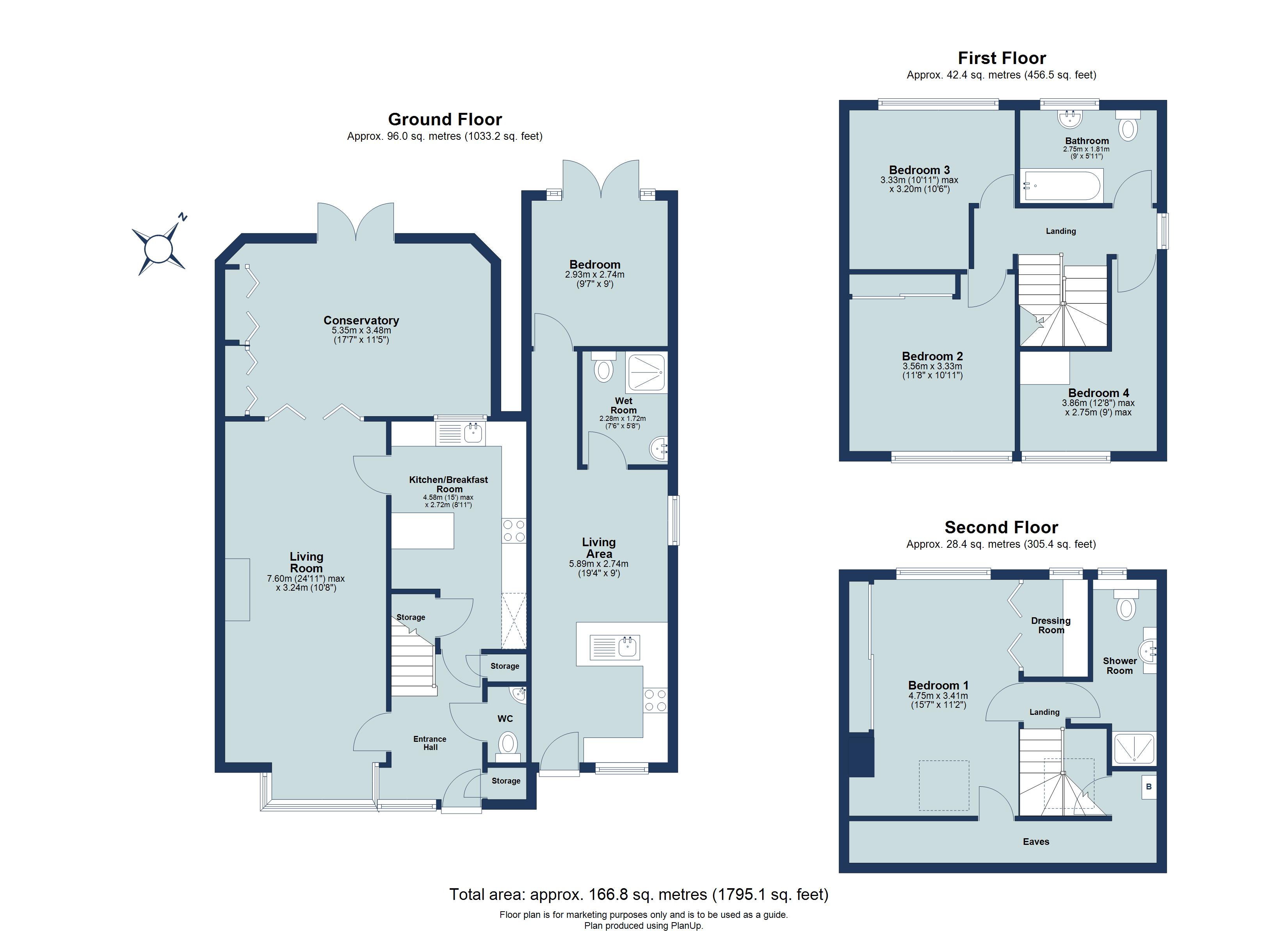 4 bed semi-detached house for sale in Hopground Close, St. Albans, Hertfordshire, AL1 - Property floorplan