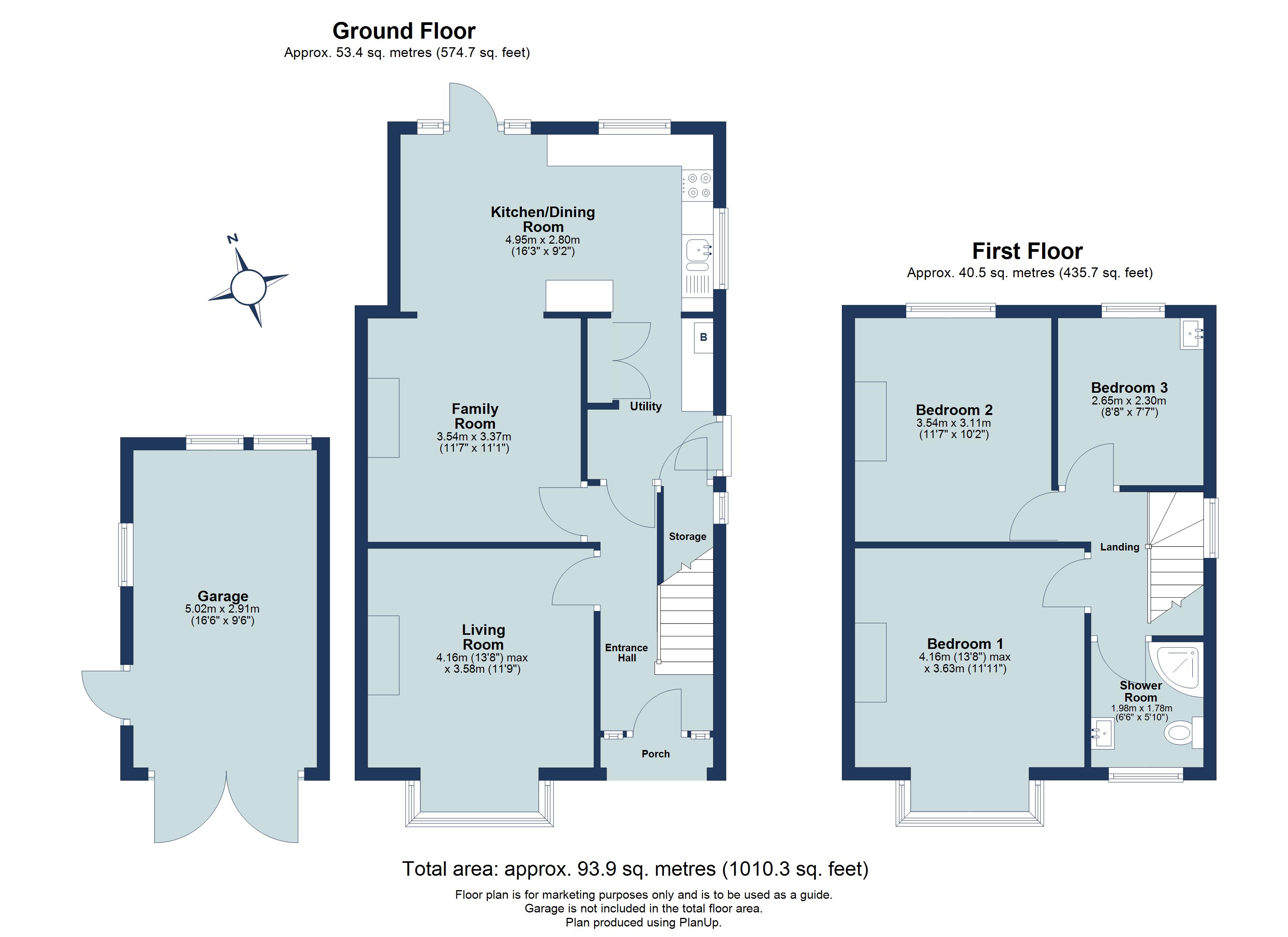 3 bed semi-detached house for sale in Lower Luton Road, Wheathampstead, Hertfordshire, AL4 - Property floorplan