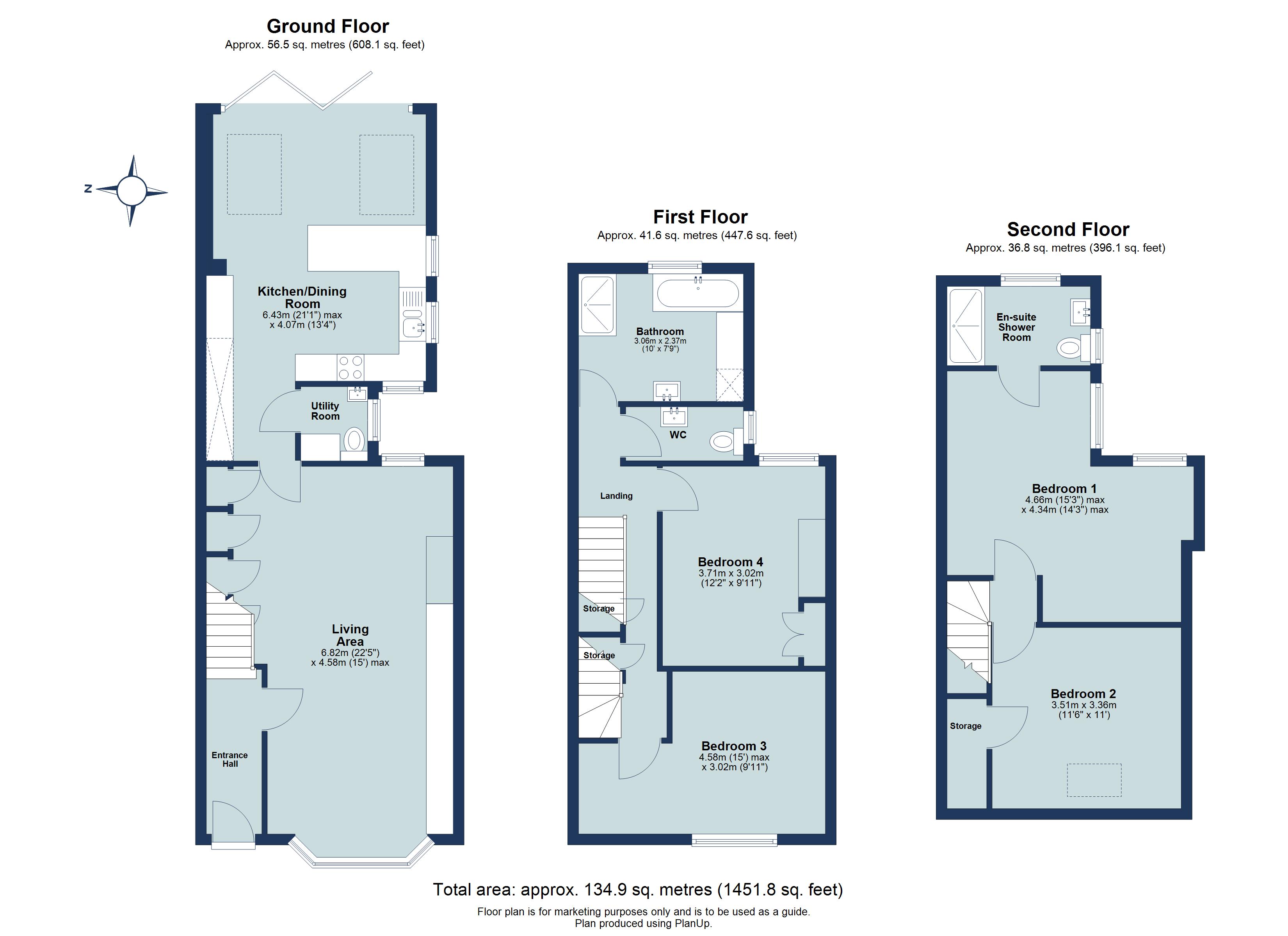 4 bed semi-detached house for sale in Woodstock Road South, St. Albans, Hertfordshire, AL1 - Property floorplan