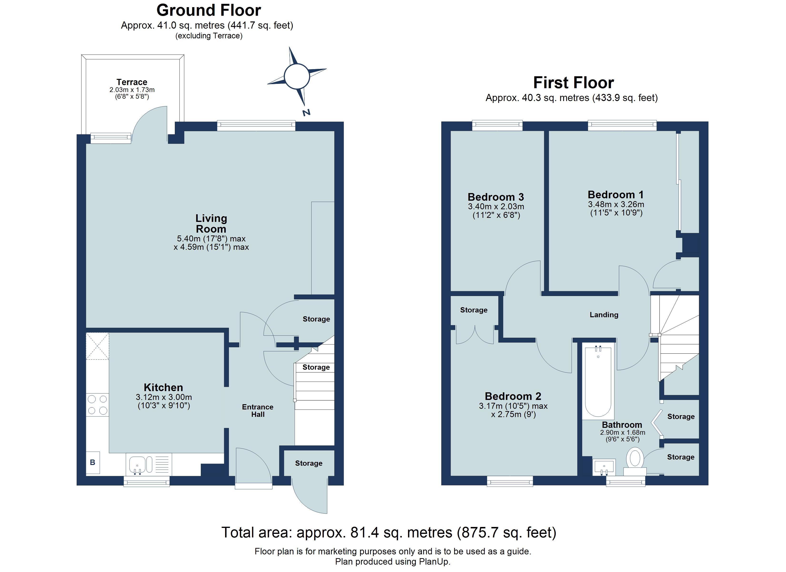 3 bed ground floor maisonette for sale in Hughenden Road, St. Albans, Hertfordshire, AL4 - Property floorplan