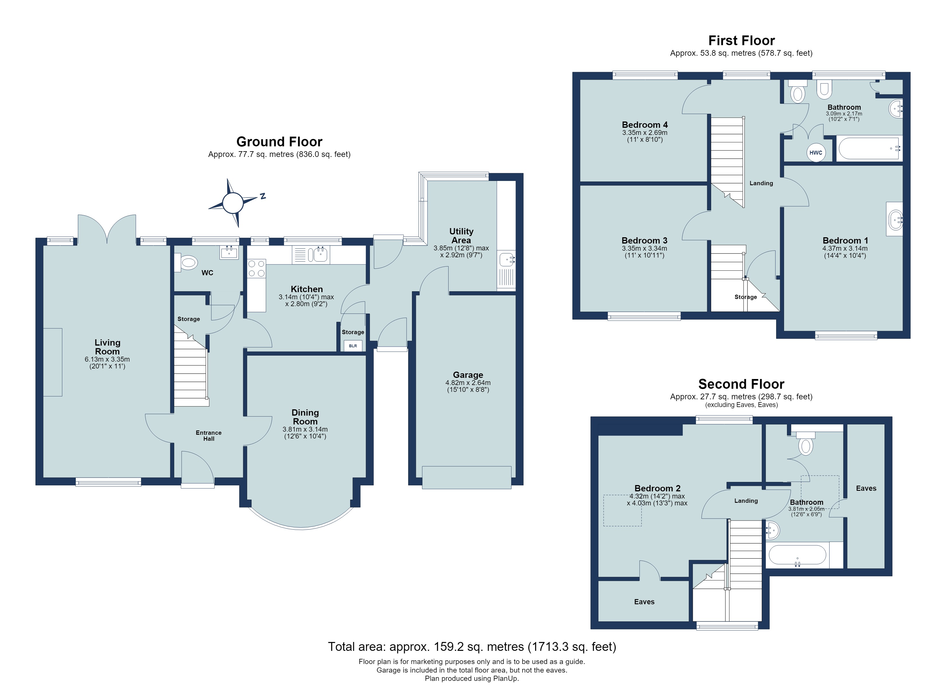 4 bed detached house for sale in Lancaster Road, St. Albans, Hertfordshire, AL1 - Property floorplan