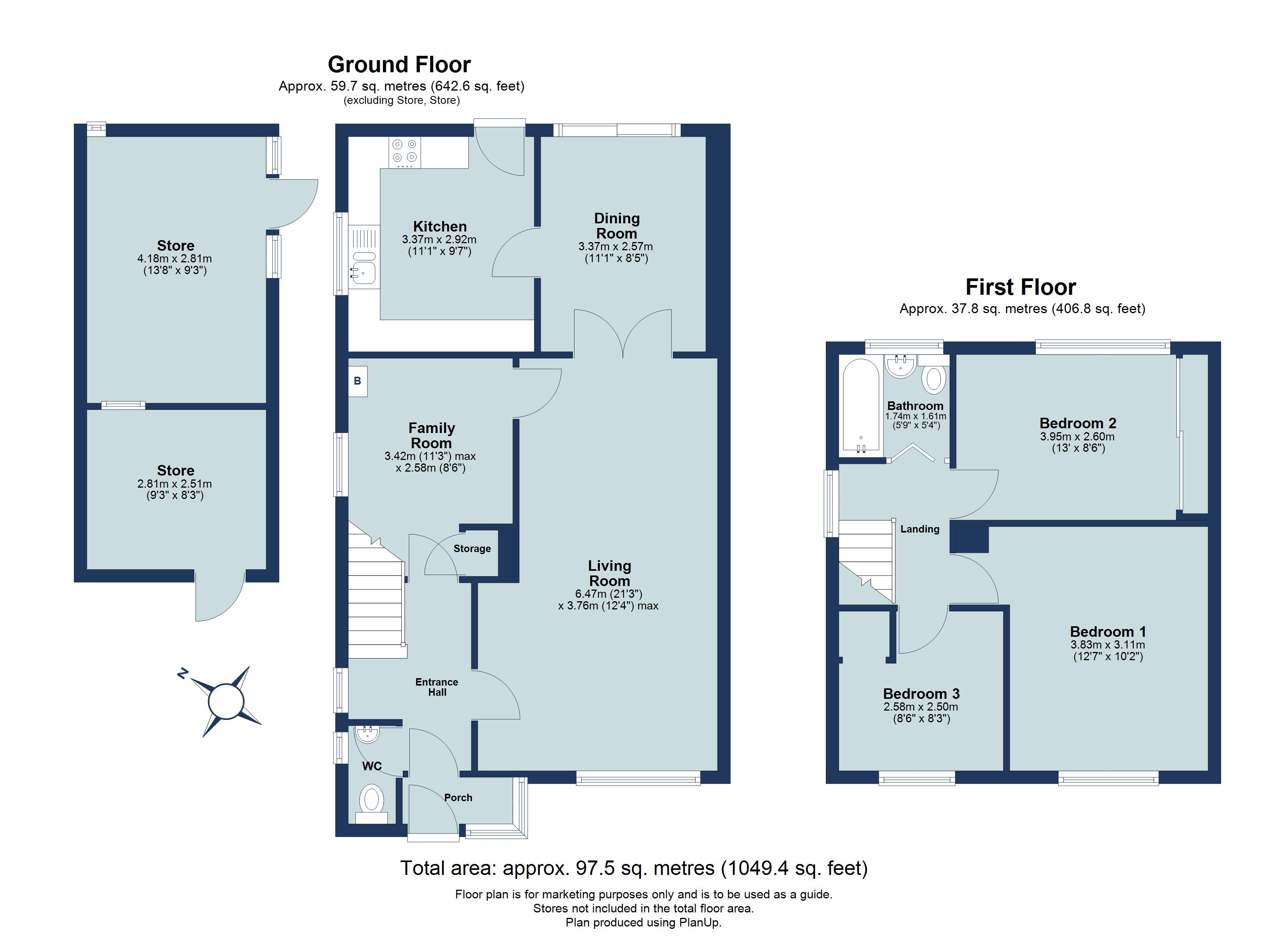 3 bed semi-detached house for sale in Rodney Avenue, St. Albans, Hertfordshire, AL1 - Property floorplan