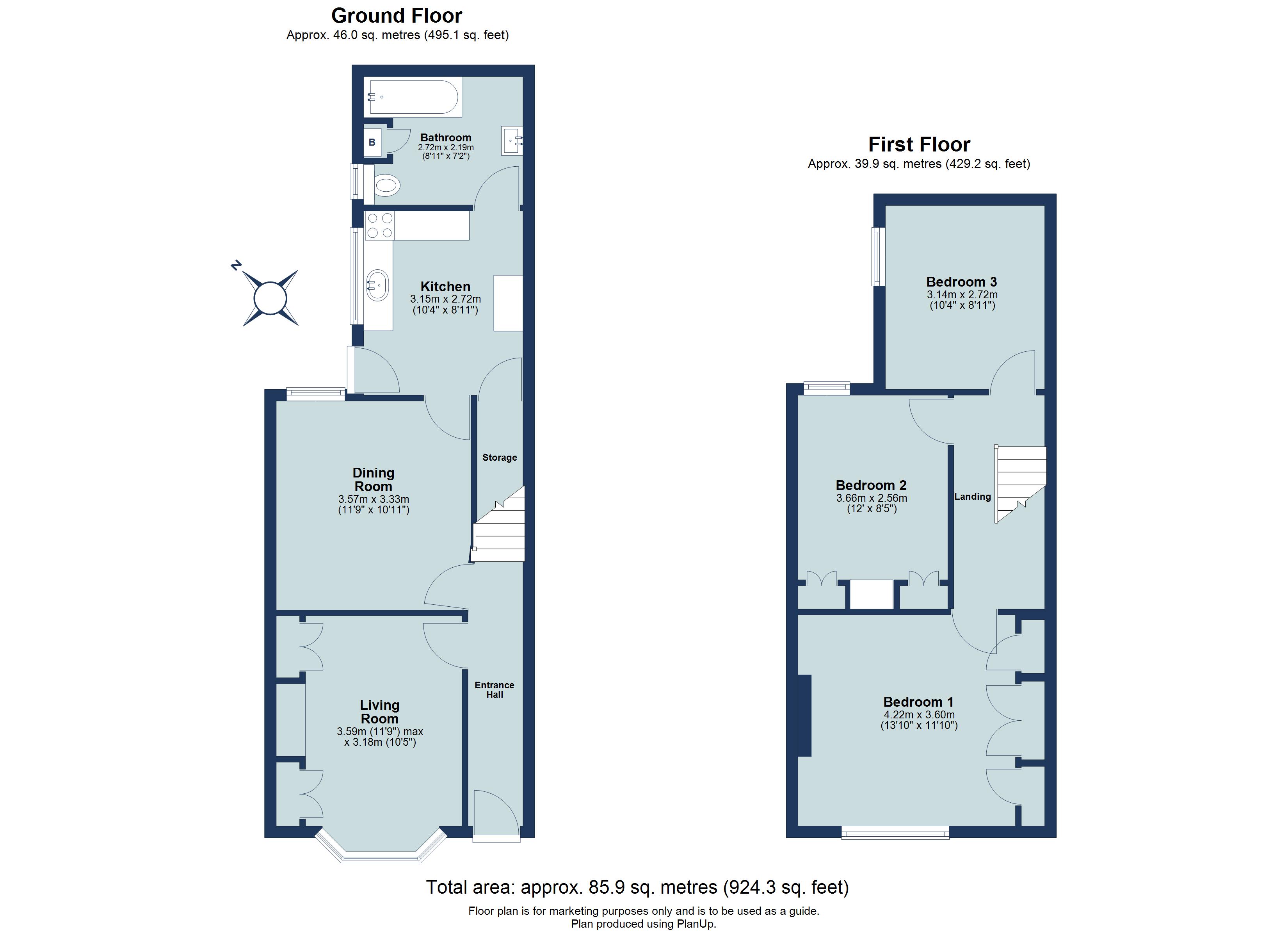 3 bed semi-detached house to rent in Ramsbury Road, St. Albans, Hertfordshire, AL1 - Property floorplan