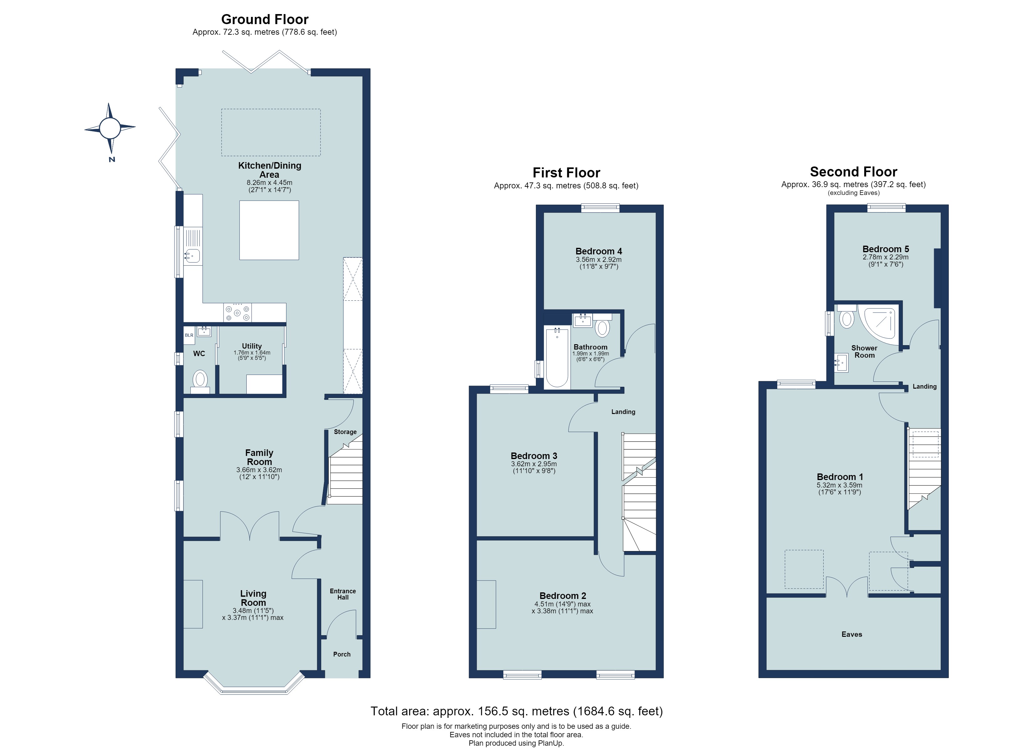 5 bed house to rent in Burnham Road, St. Albans, Hertfordshire, AL1 - Property floorplan