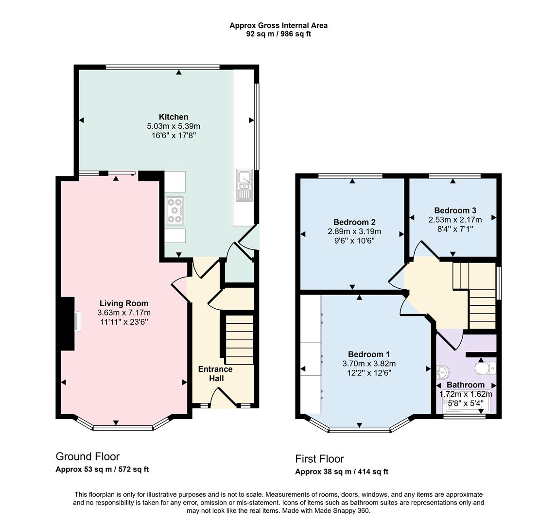 3 bed semi-detached house for sale in Westburn Avenue, Keighley, BD22 6LB - Property floorplan