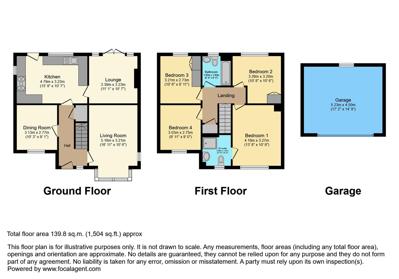 4 bed detached house for sale in Woodside, Keighley, BD20 6LF - Property floorplan