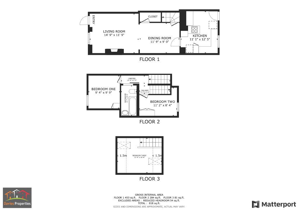 3 bed end of terrace house for sale in Clarendon Street, Haworth, BD22 8PU - Property floorplan
