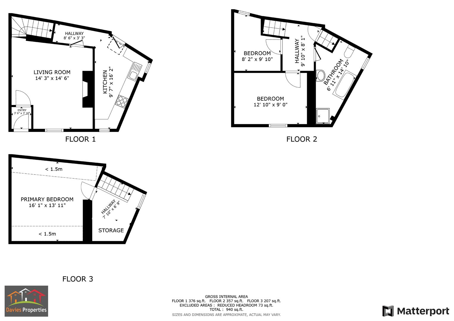 3 bed semi-detached house for sale in Aire Street, Haworth, Keighley, BD22 8LX - Property floorplan