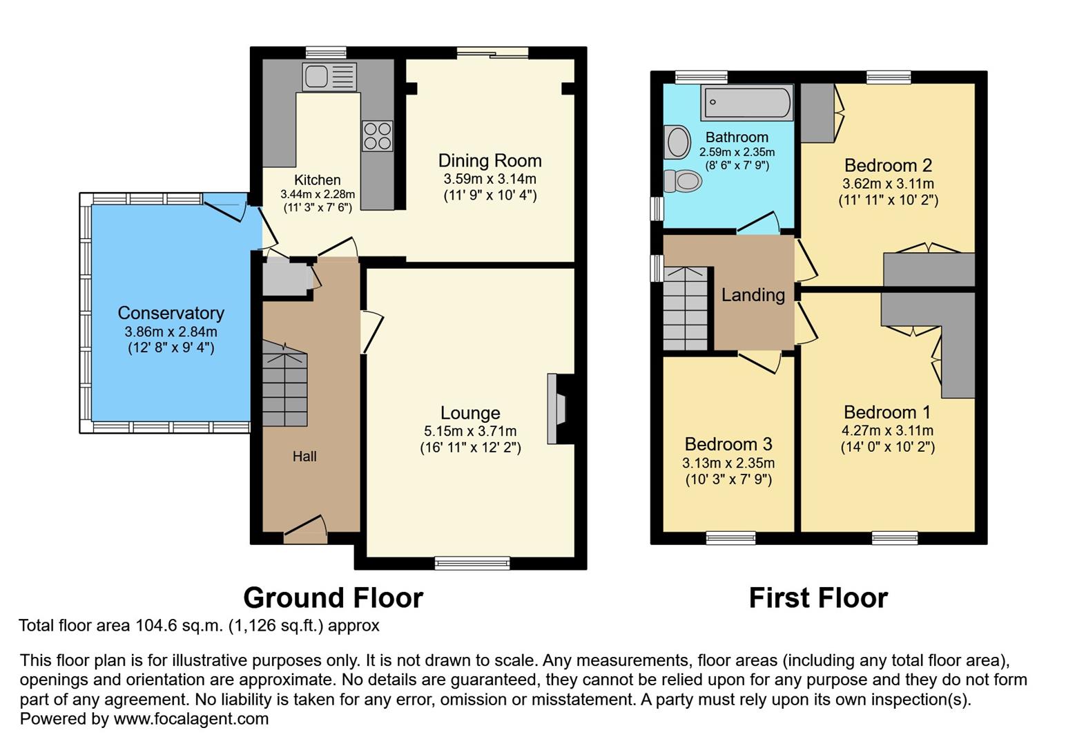 3 bed semi-detached house for sale in Lynndale Avenue, Cross Hills, Keighley, BD20 7DD - Property floorplan