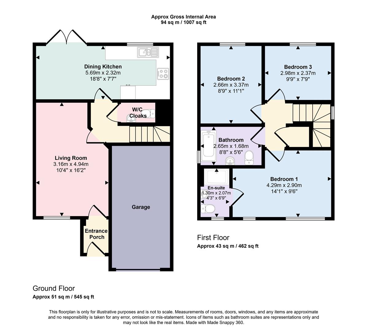 3 bed detached house for sale in Buckworth Road, Oakworth, Keighley, BD22 7FL - Property floorplan