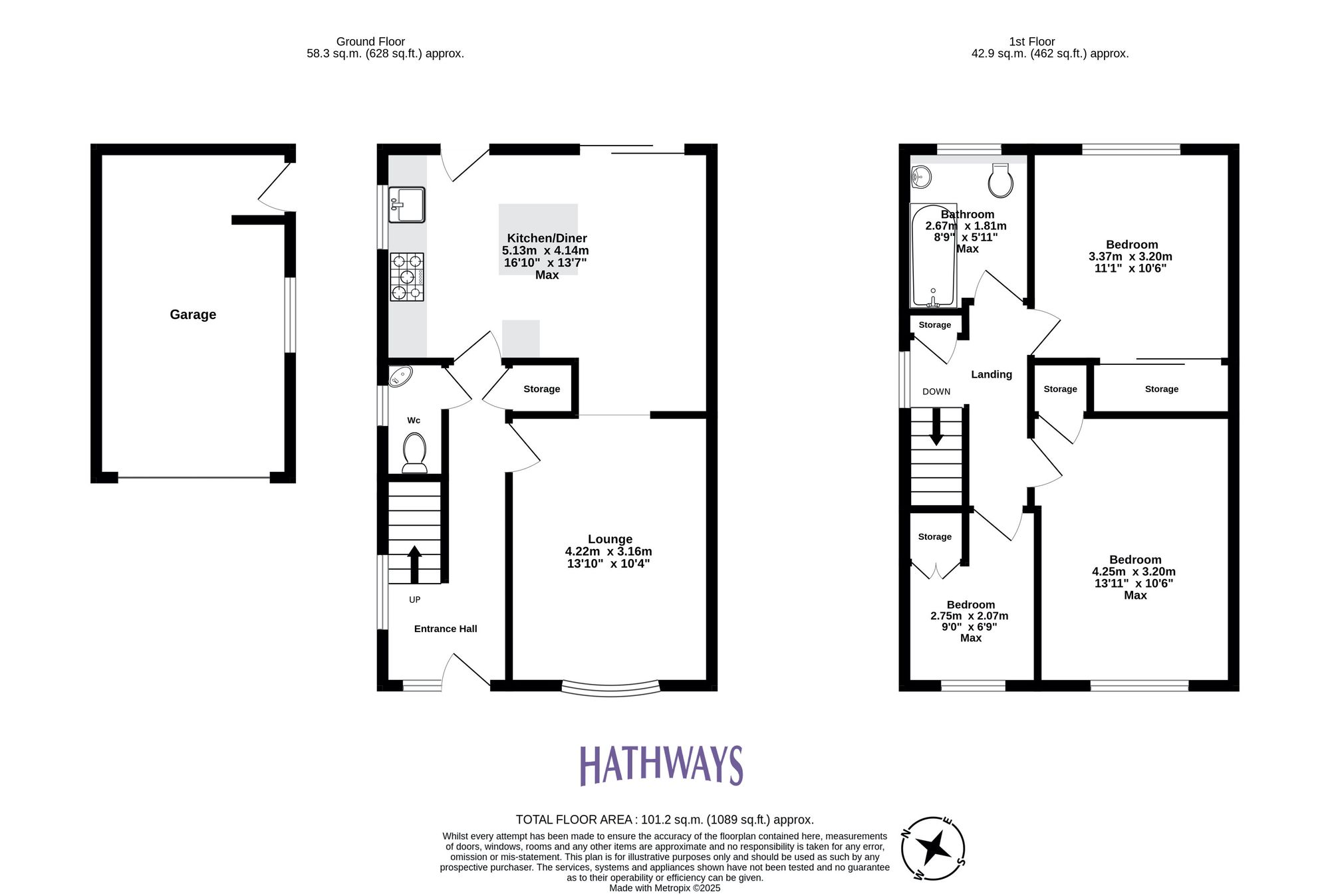 3 bed semi-detached house for sale in Pine Tree Road, Pontypool - Property Floorplan