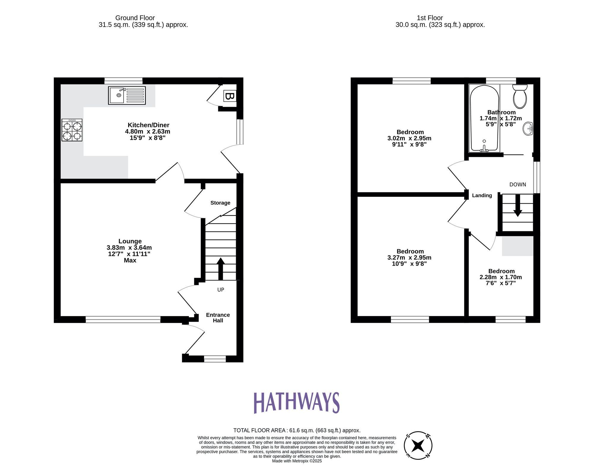 3 bed semi-detached house for sale in Abersychan, Pontypool - Property Floorplan