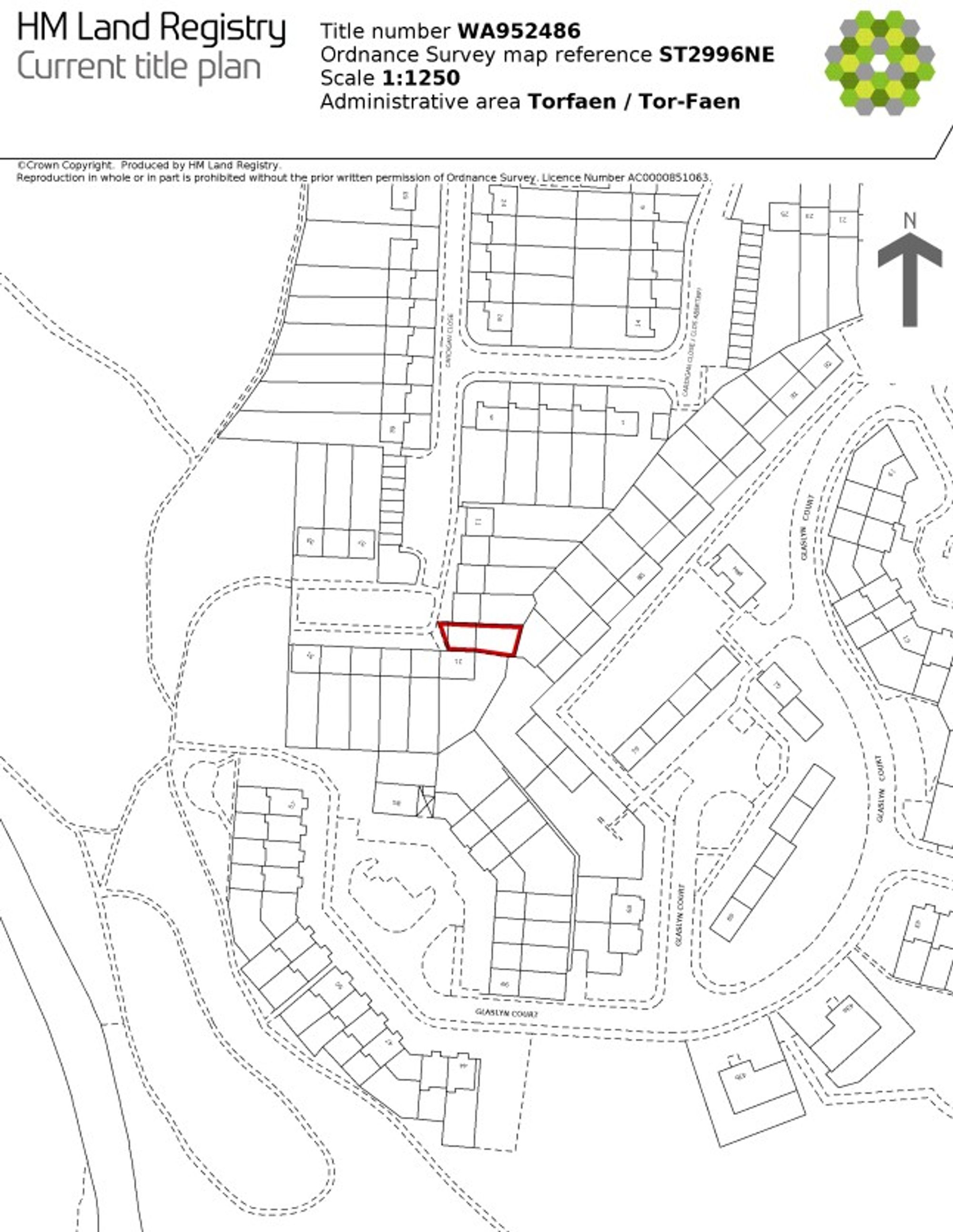 3 bed mid-terraced house for sale in Cardigan Close, Cwmbran - Property Floorplan