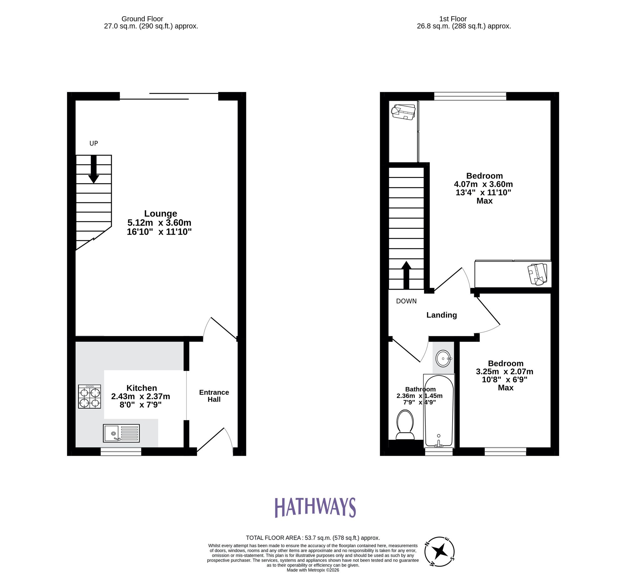 2 bed end of terrace house for sale in Spring Grove, Greenmeadow, NP44 - Property floorplan