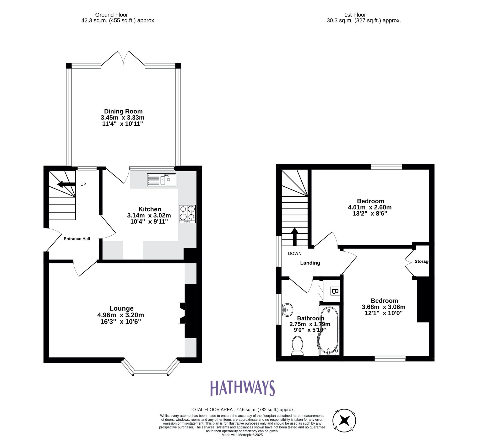 2 bed end of terrace house for sale in Ponthir, Newport - Property Floorplan