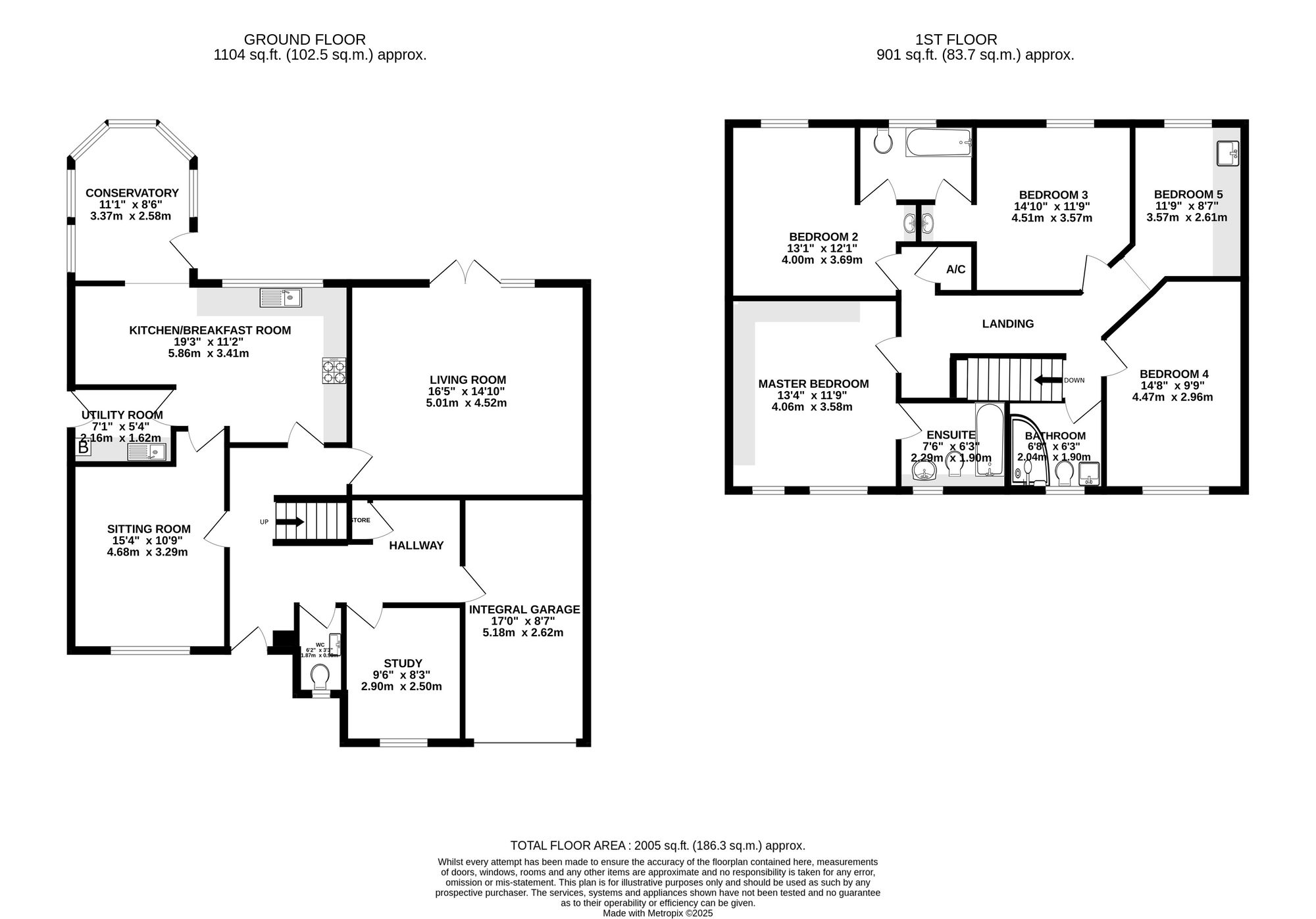 5 bed detached house for sale in Long Acre Close, Pontyclun - Property Floorplan