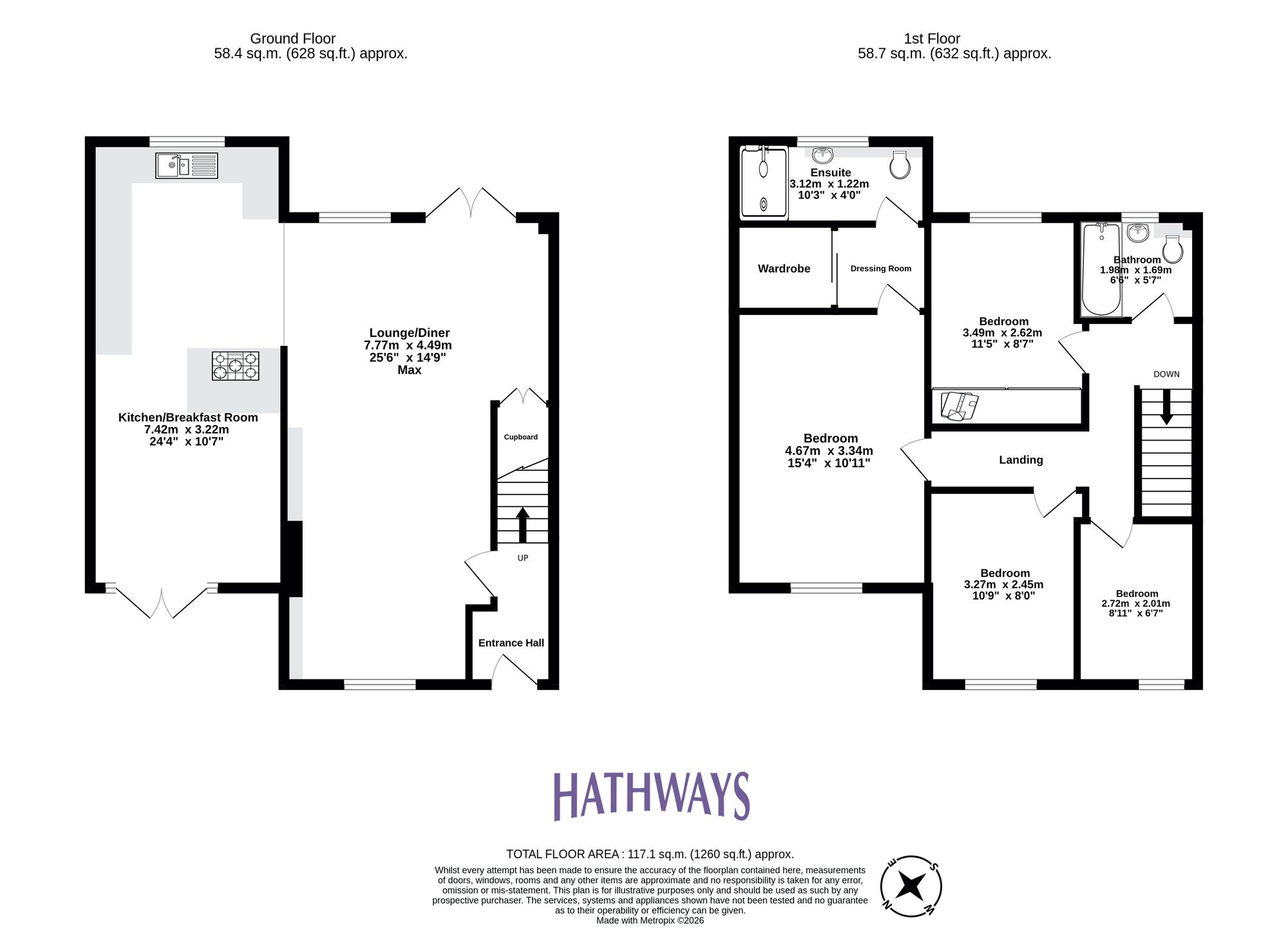 4 bed semi-detached house for sale in Spring Grove, Cwmbran - Property Floorplan