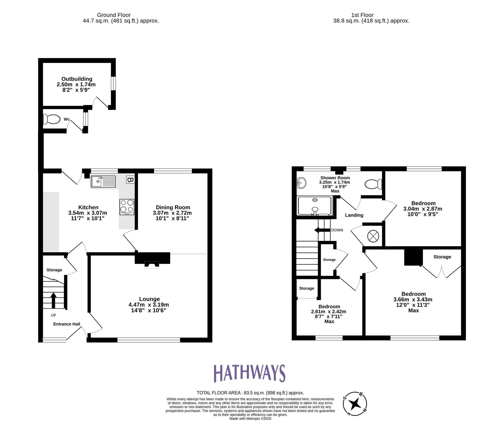 3 bed semi-detached house for sale in Salisbury Court, Cwmbran - Property Floorplan