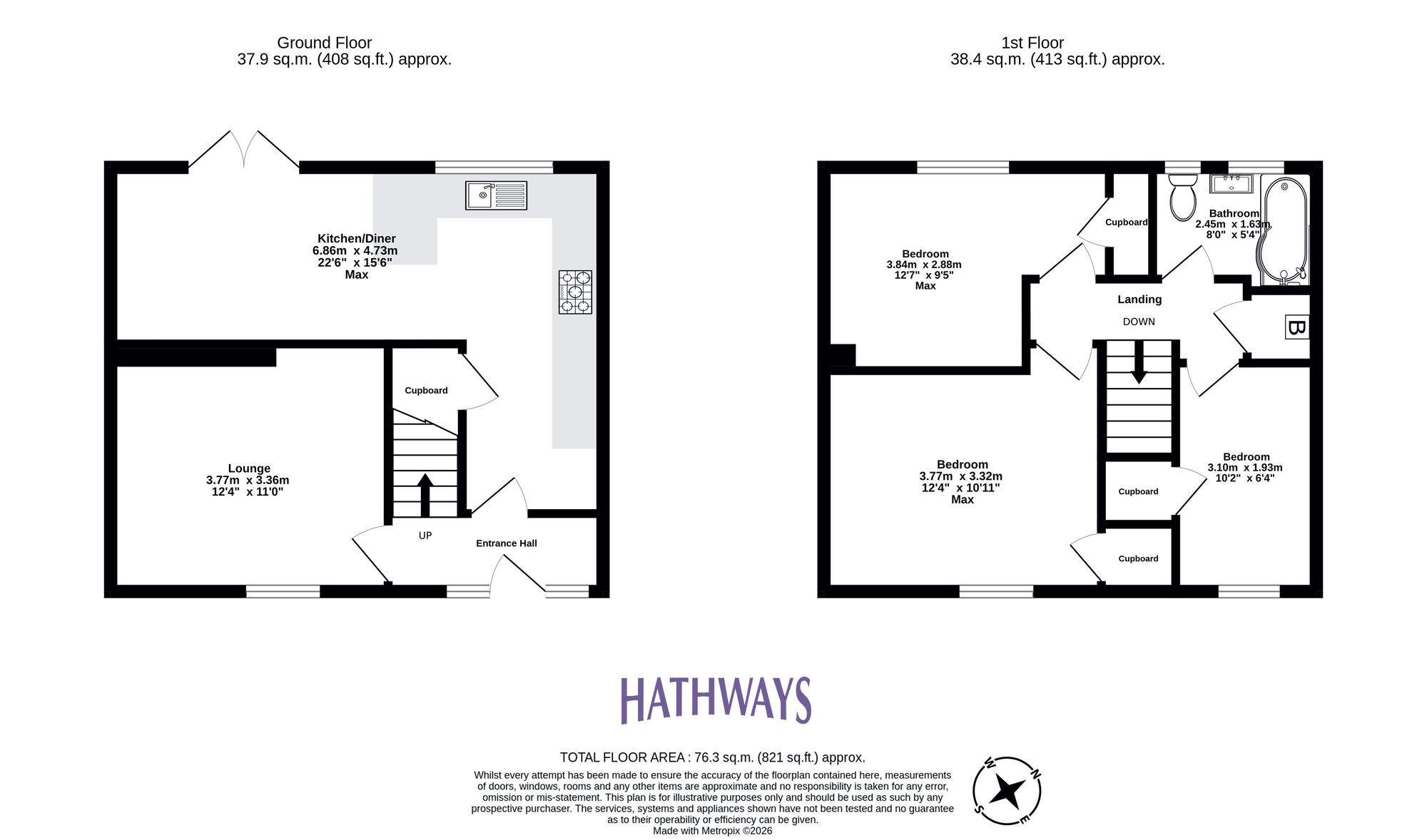 3 bed semi-detached house for sale in Plas Twyn, Cwmbran, NP44 - Property floorplan