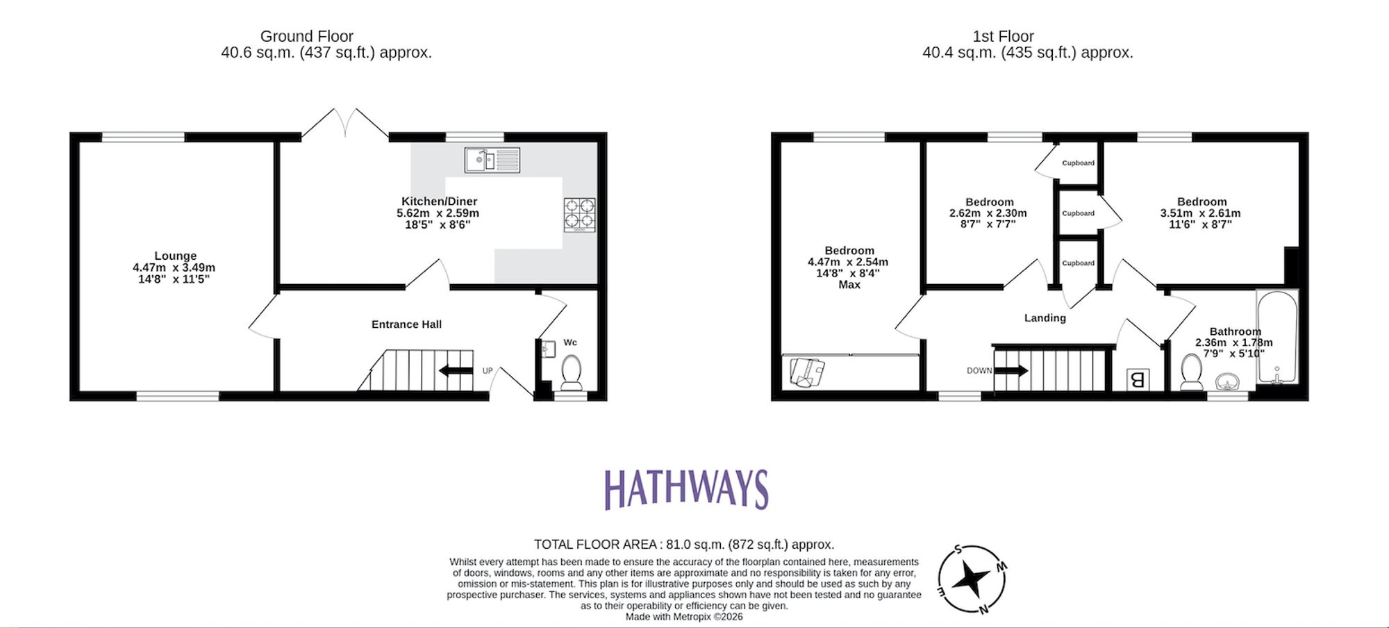 3 bed terraced house for sale in Neerings, Cwmbran - Property Floorplan