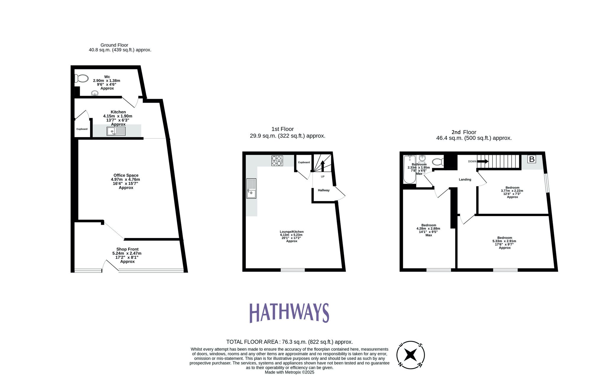 3 bed for sale in Crane Street, Pontypool - Property Floorplan