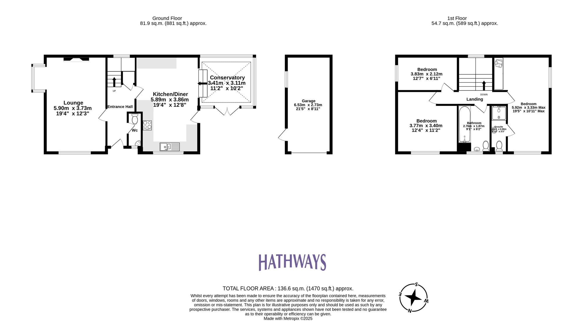 3 bed detached house for sale in Larch Close, Pontypool - Property Floorplan