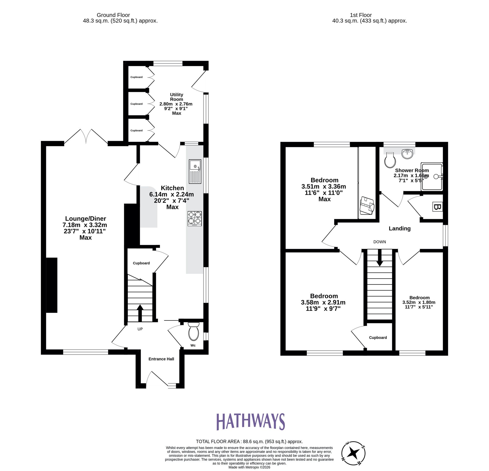 3 bed end of terrace house for sale in Bryncelyn Road, Cwmbran - Property Floorplan