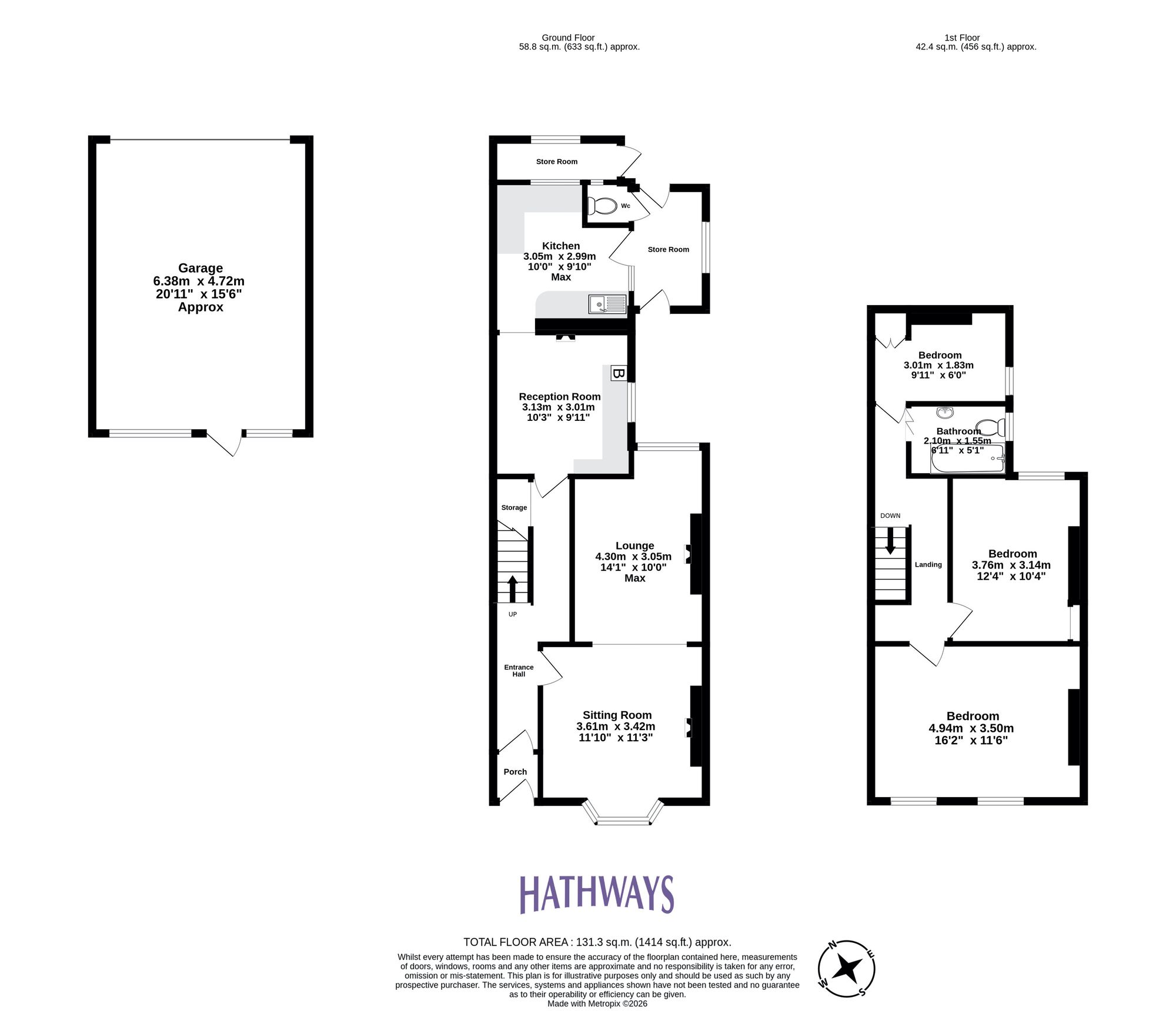 3 bed semi-detached house for sale in Constance Street, Newport - Property Floorplan