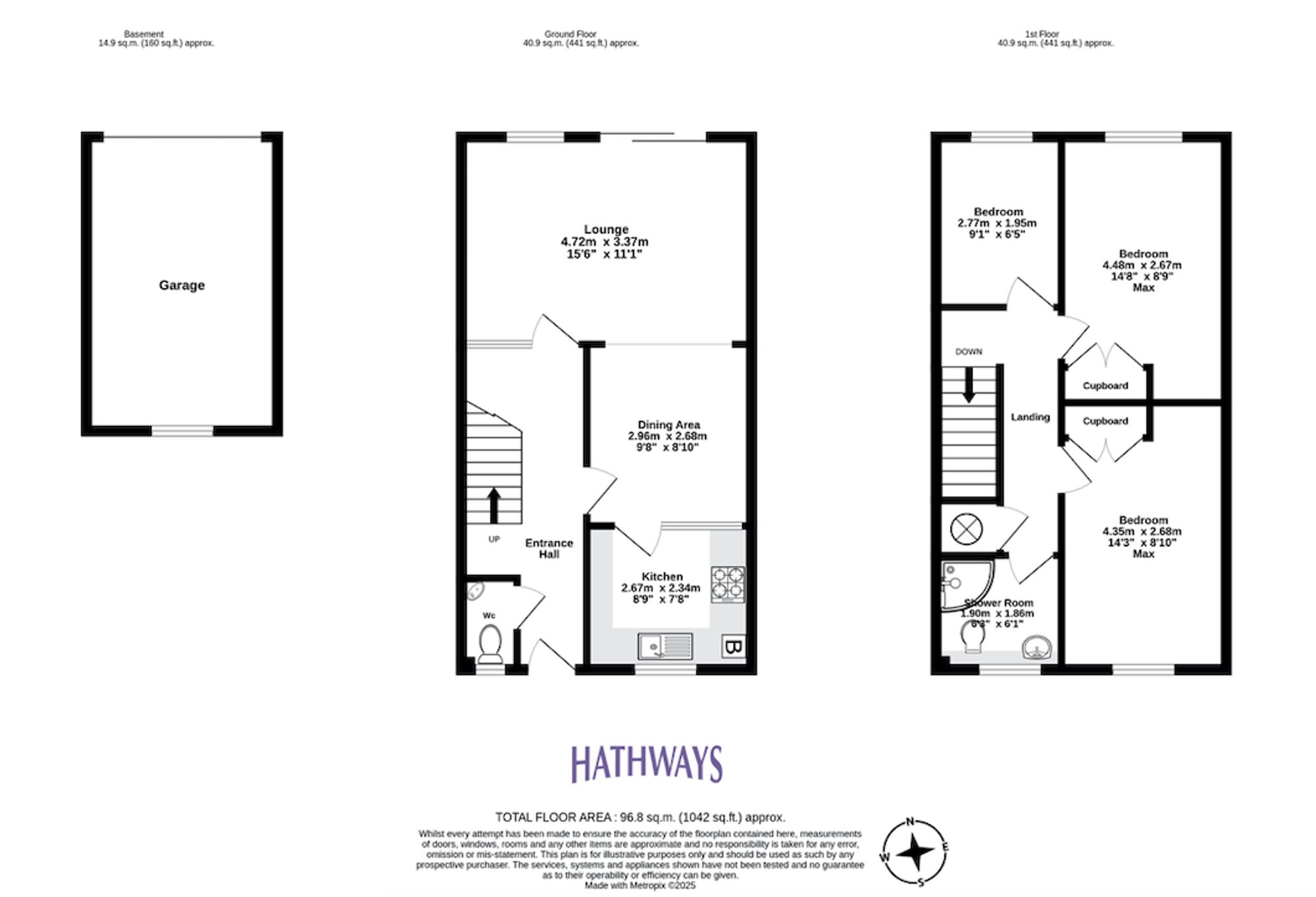 3 bed terraced house for sale in Goldcroft Court, Newport - Property Floorplan
