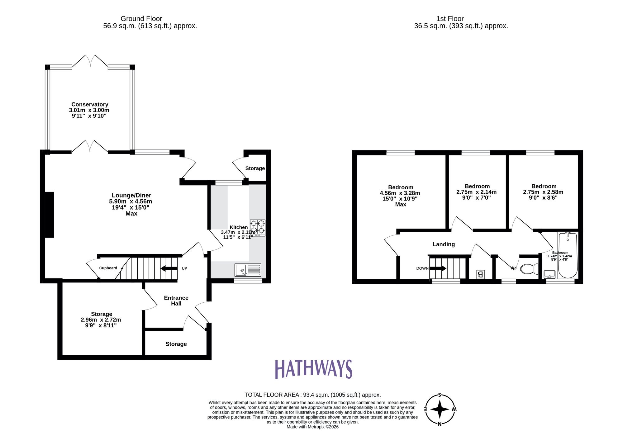 3 bed end of terrace house for sale in Short Path, Cwmbran - Property Floorplan