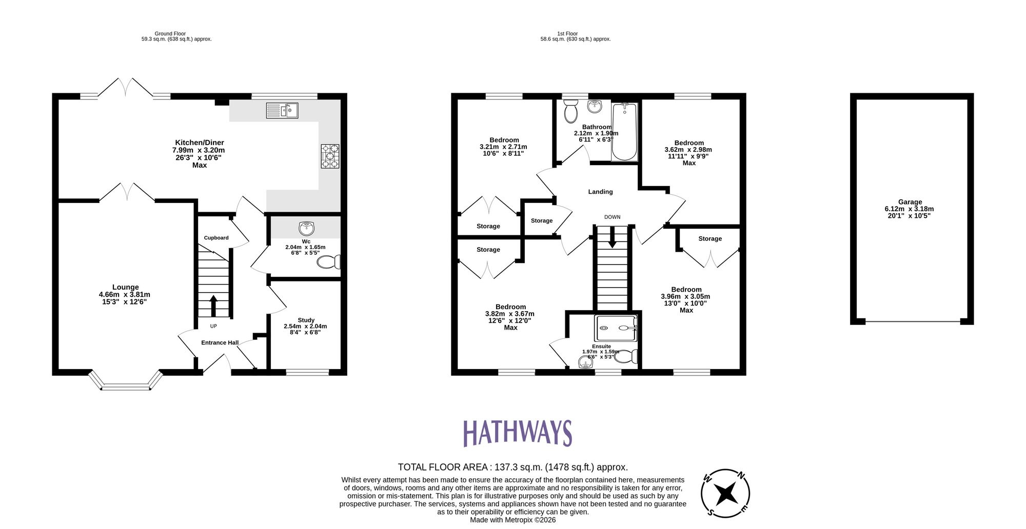 4 bed detached house for sale in Heol Lowri, Cwmbran - Property Floorplan