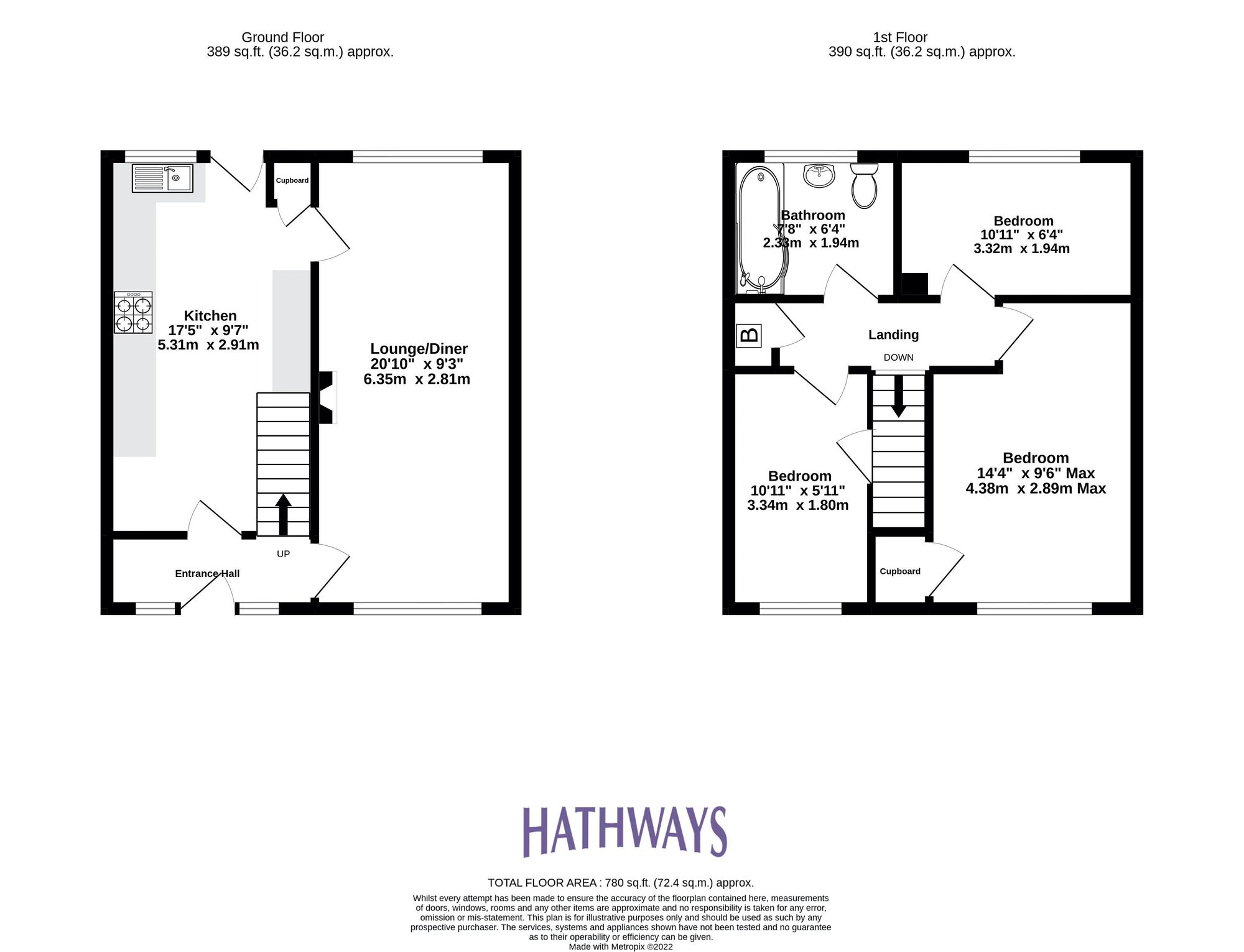 3 bed mid-terraced house for sale in Cwrt Glas, Croesyceiliog, NP44 - Property floorplan