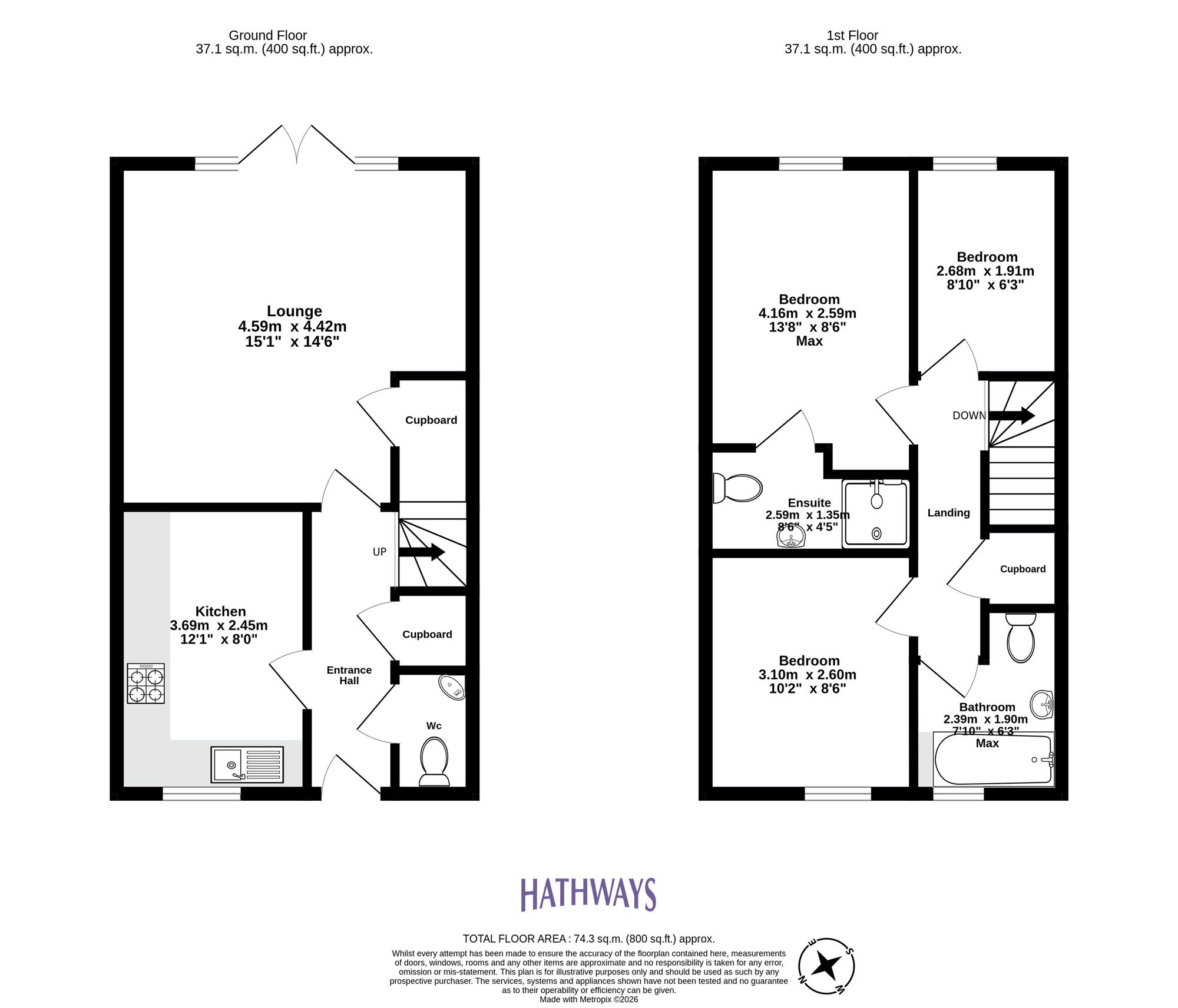 3 bed semi-detached house for sale in James Prosser Way, Llantarnam, NP44 - Property floorplan