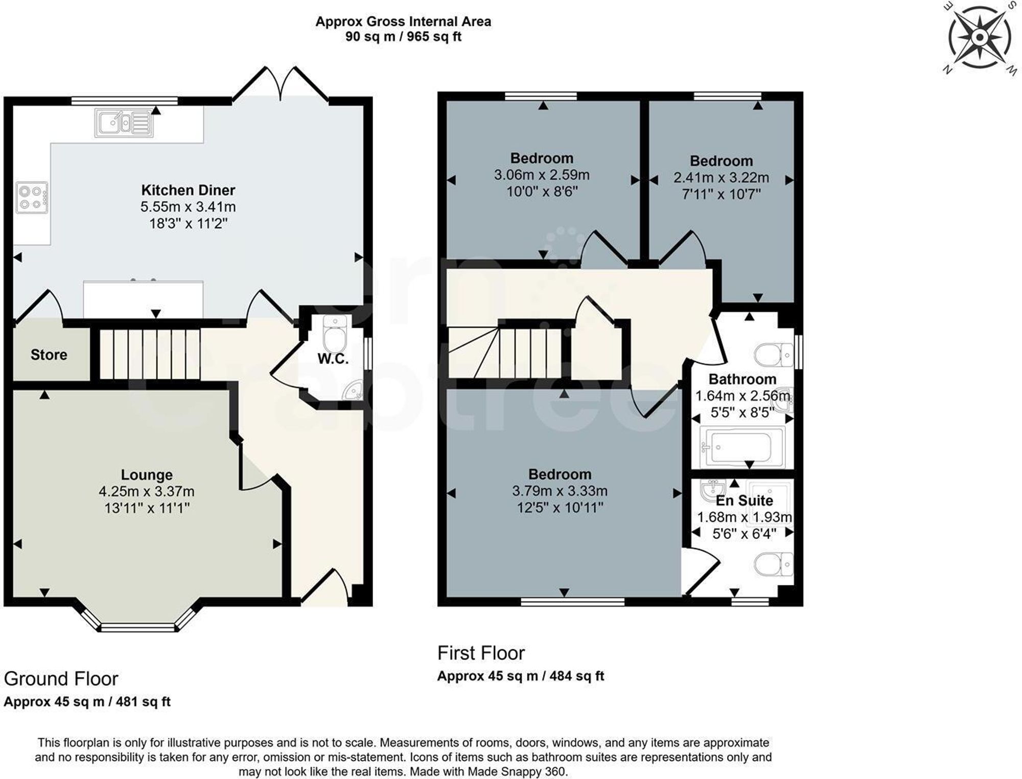 3 bed detached house for sale in Picca Close, Cardiff - Property Floorplan