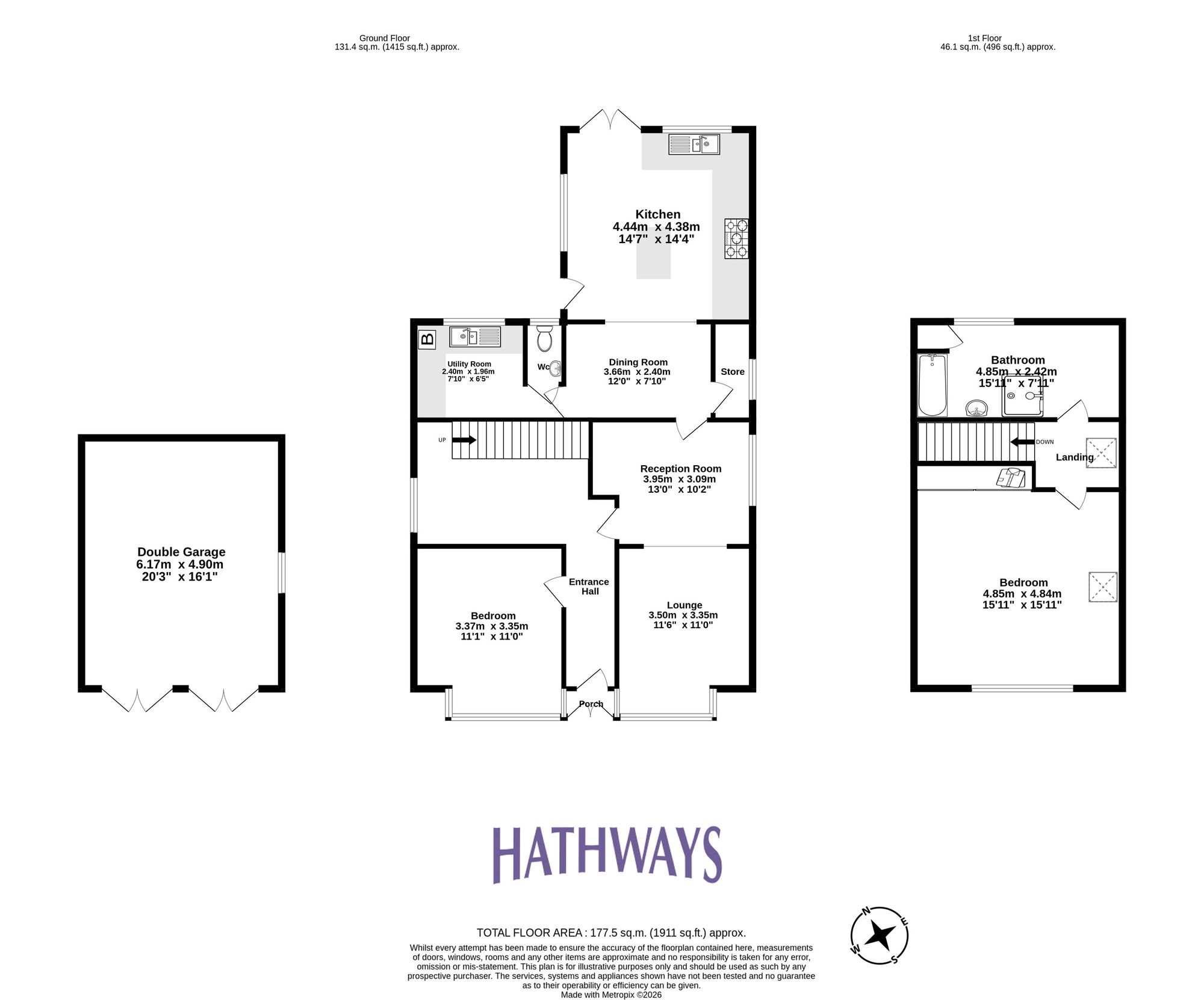 2 bed detached house for sale in Turnpike Road, Cwmbran - Property Floorplan