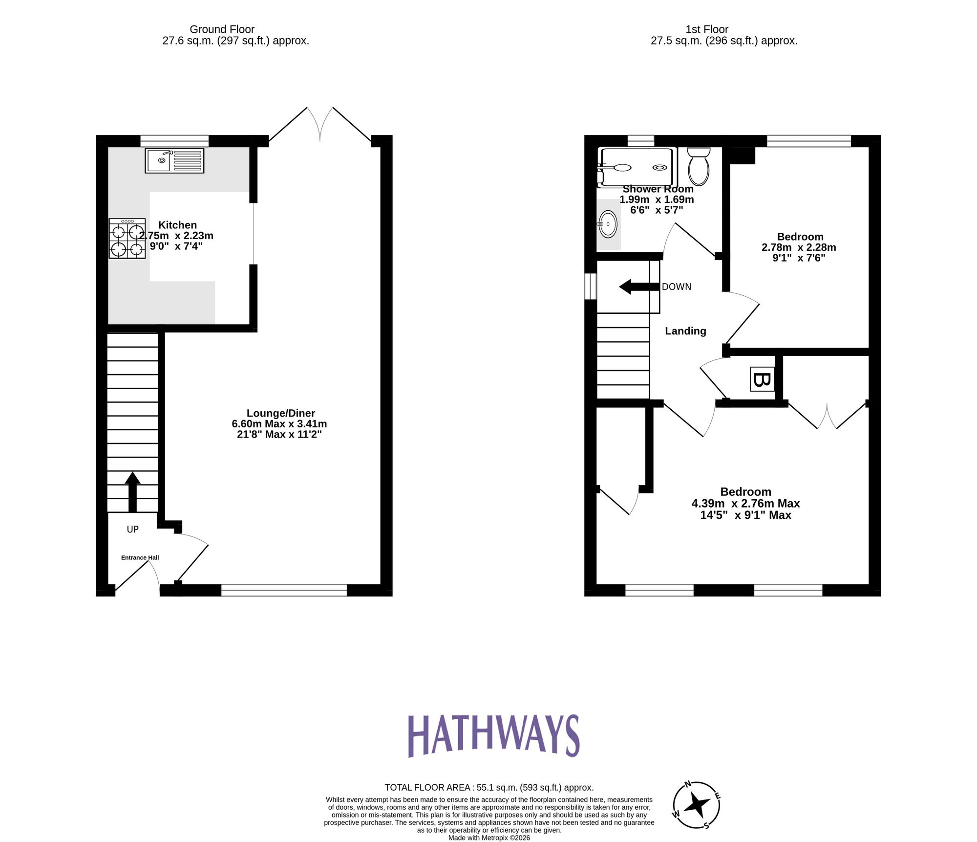 2 bed semi-detached house for sale in Primrose Court, Ty Canol, NP44 - Property floorplan