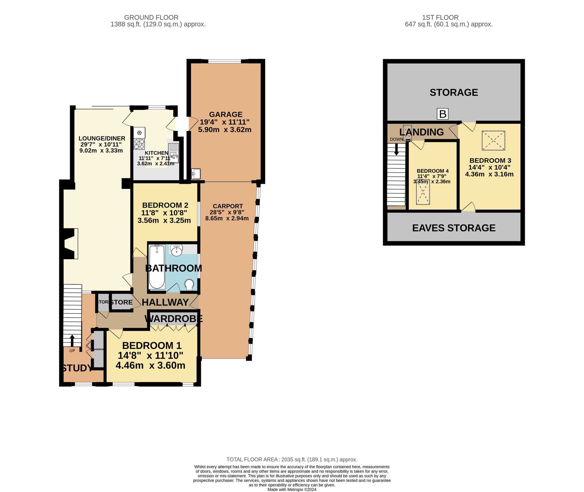4 bed for sale in Mayfield Place, Pontyclun - Property Floorplan
