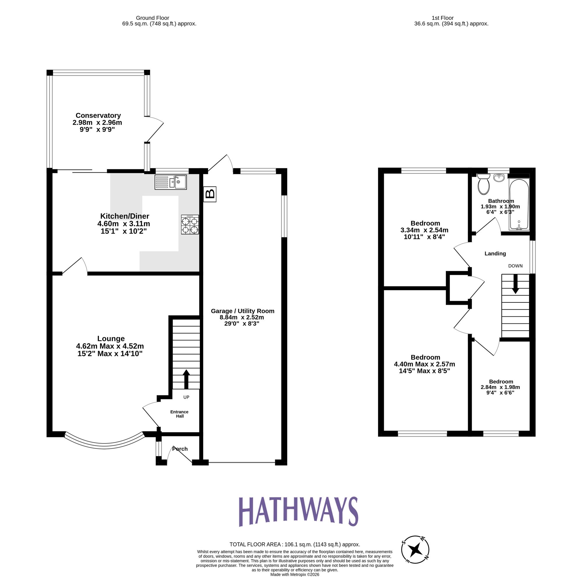 3 bed detached house for sale in Box Tree Close, Newport - Property Floorplan