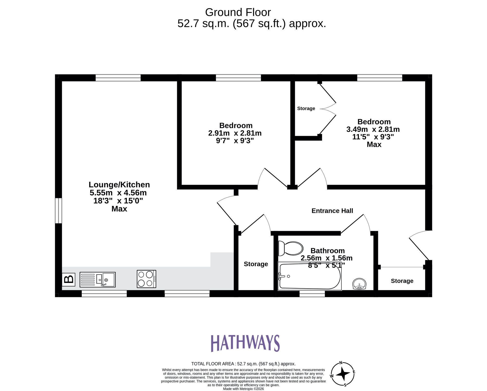 2 bed flat for sale in Blaen Bran Close, Cwmbran  - Property Image 2