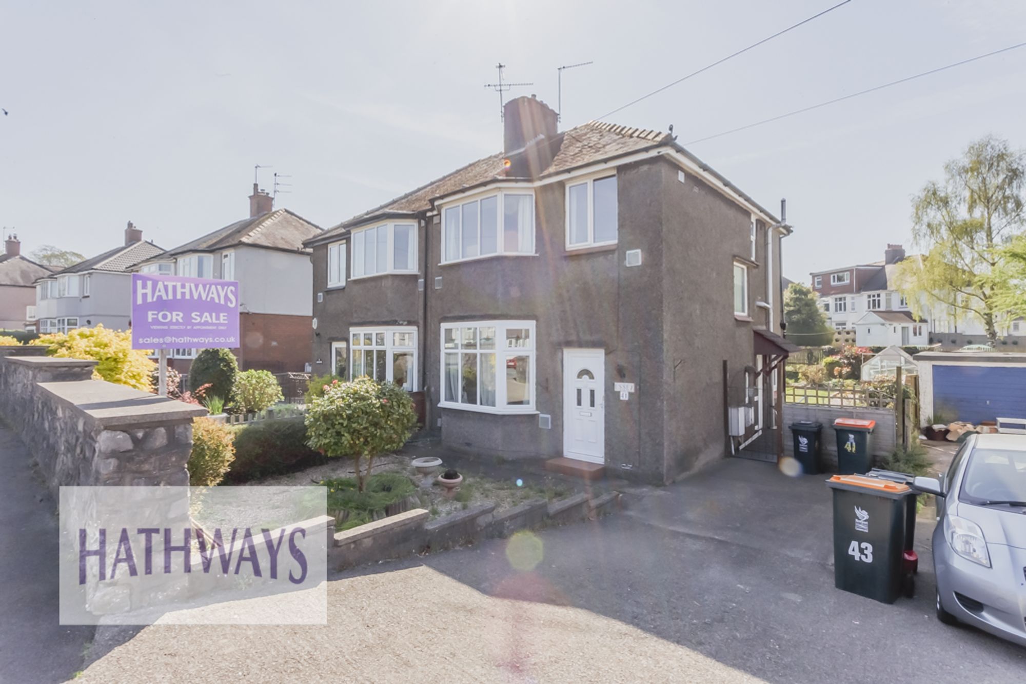 3 bed semi-detached house for sale in Glasllwch Crescent, Newport  - Property Image 1
