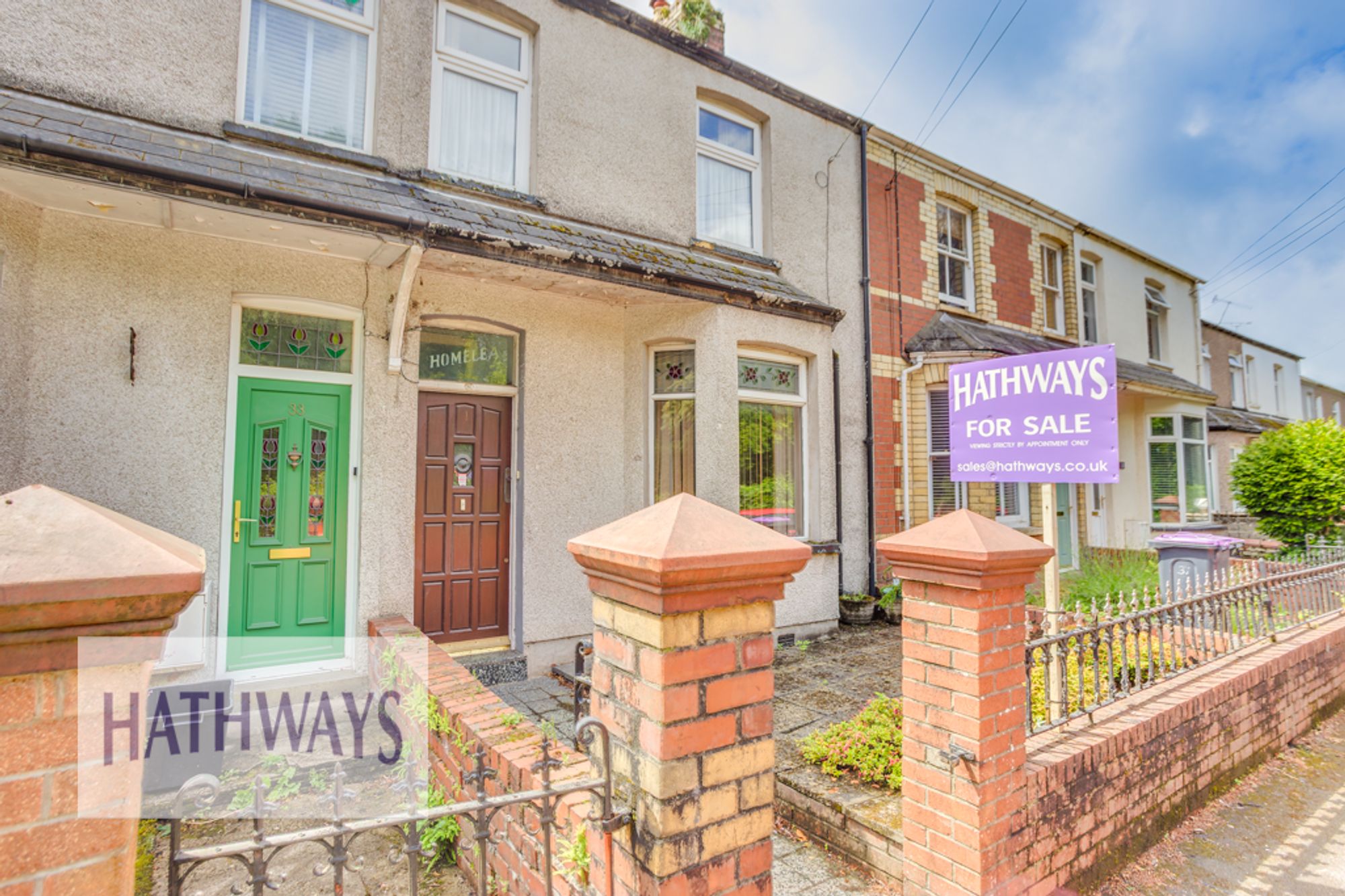 2 bed mid-terraced house for sale in Oakfield Road, Cwmbran  - Property Image 1