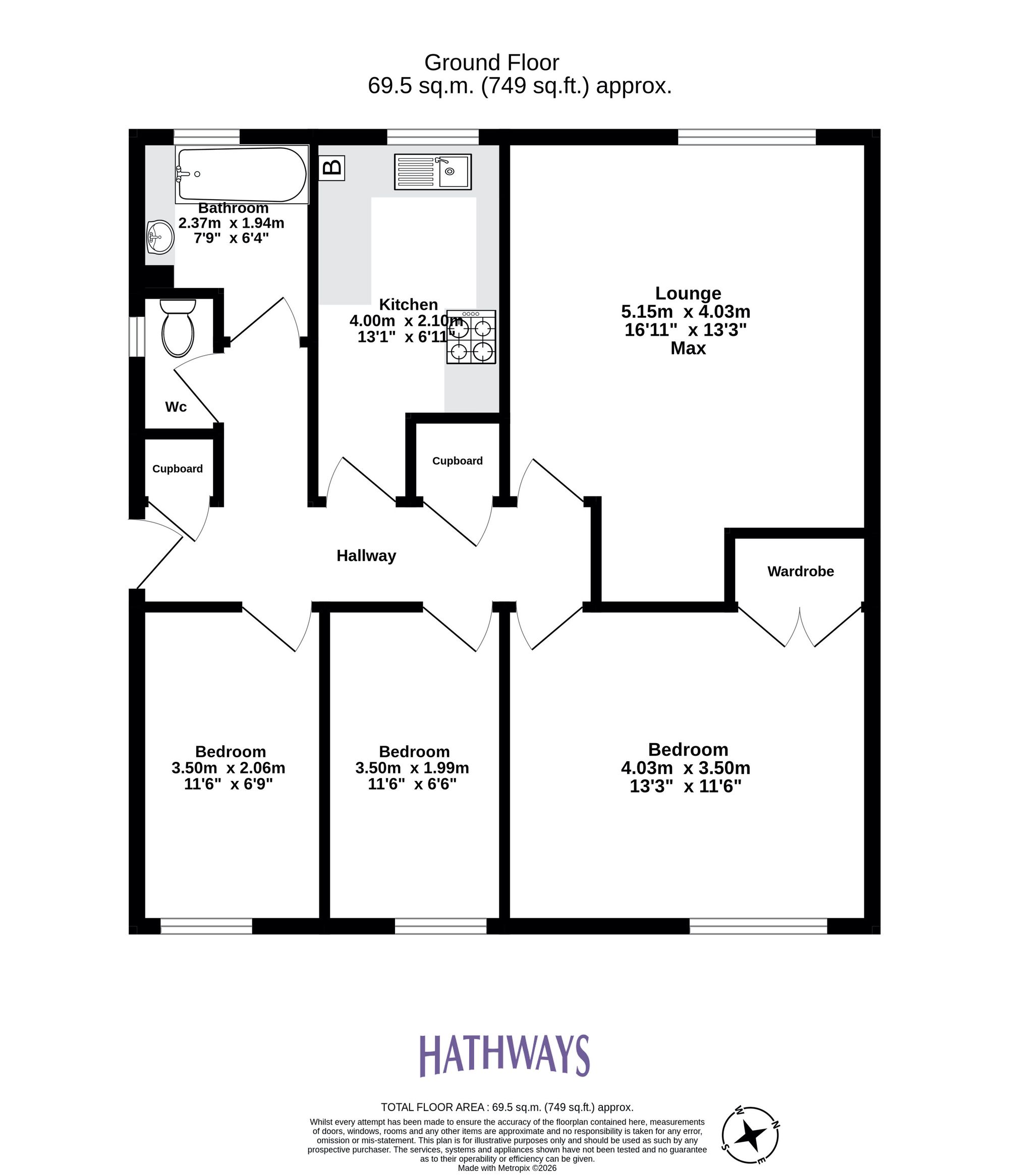 3 bed flat for sale in Monmouth Close, Pontypool  - Property Image 2