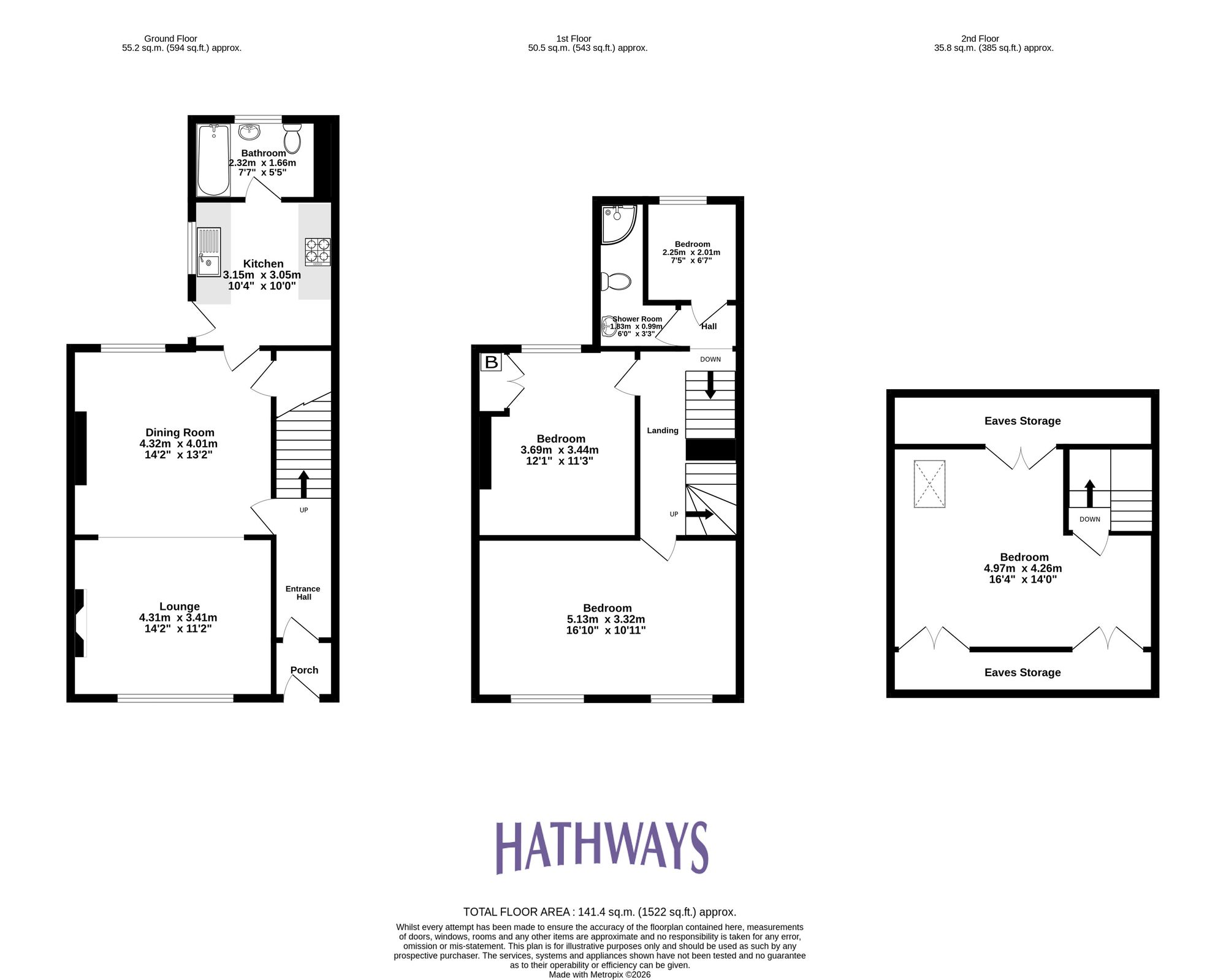3 bed terraced house for sale in Gladstone Place, Pontypool  - Property Image 2