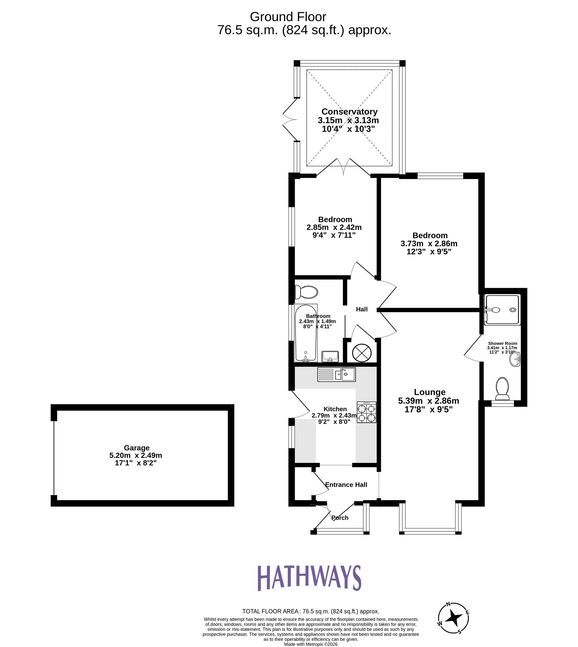 2 bed detached bungalow for sale in Oaklands View, Cwmbran  - Property Image 2