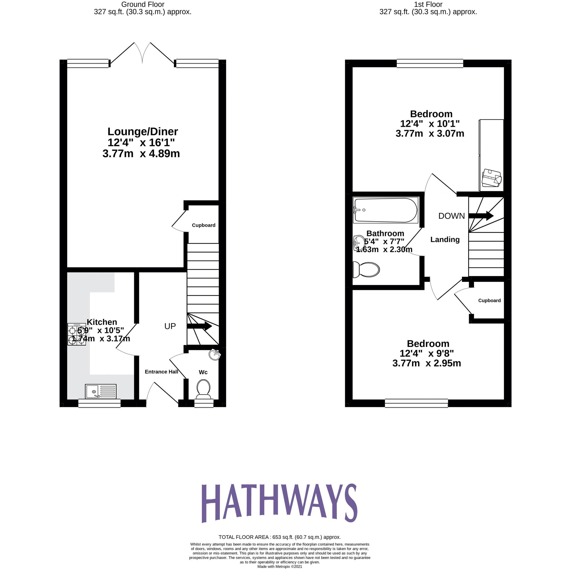 2 bed terraced house for sale in Cold Mill Road, Newport  - Property Image 2